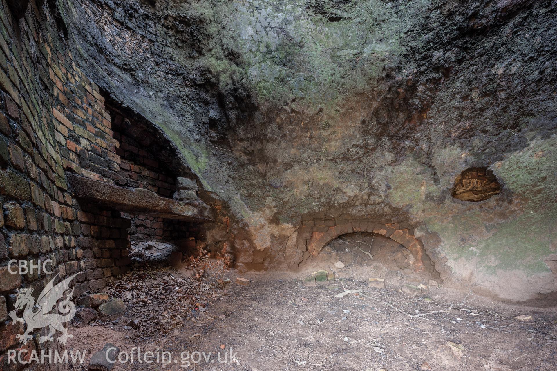 View of interior furnace arches