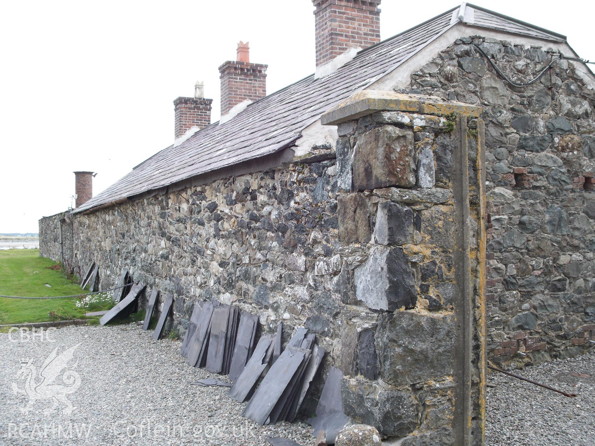 Roofing repairs and chimney reporting of the western range of the dockyard buildings