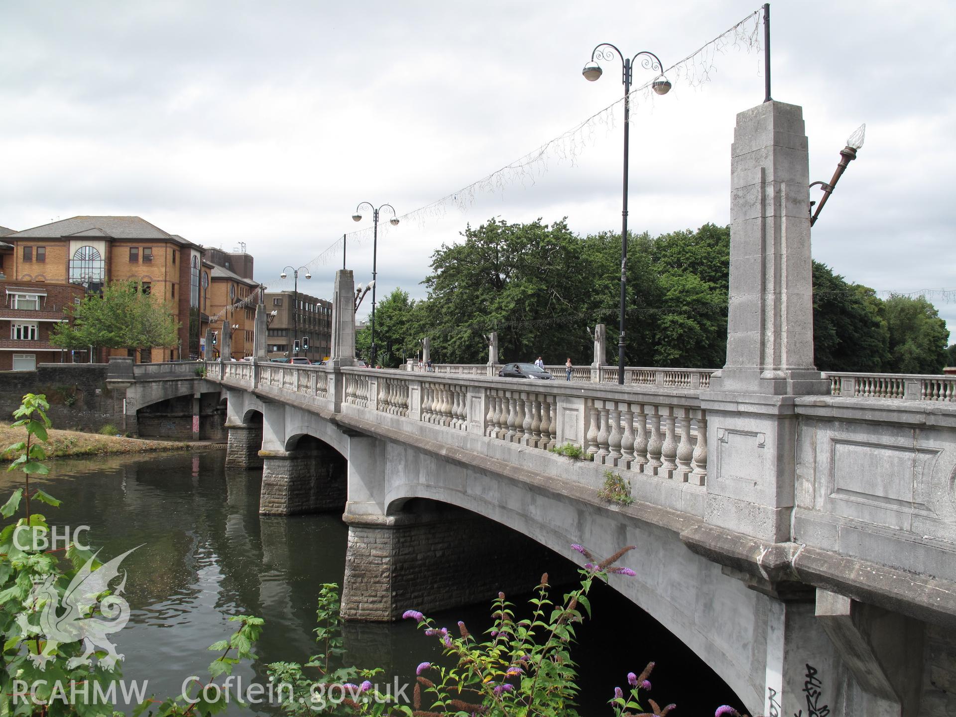 View from the southeast of Cardiff Bridge.