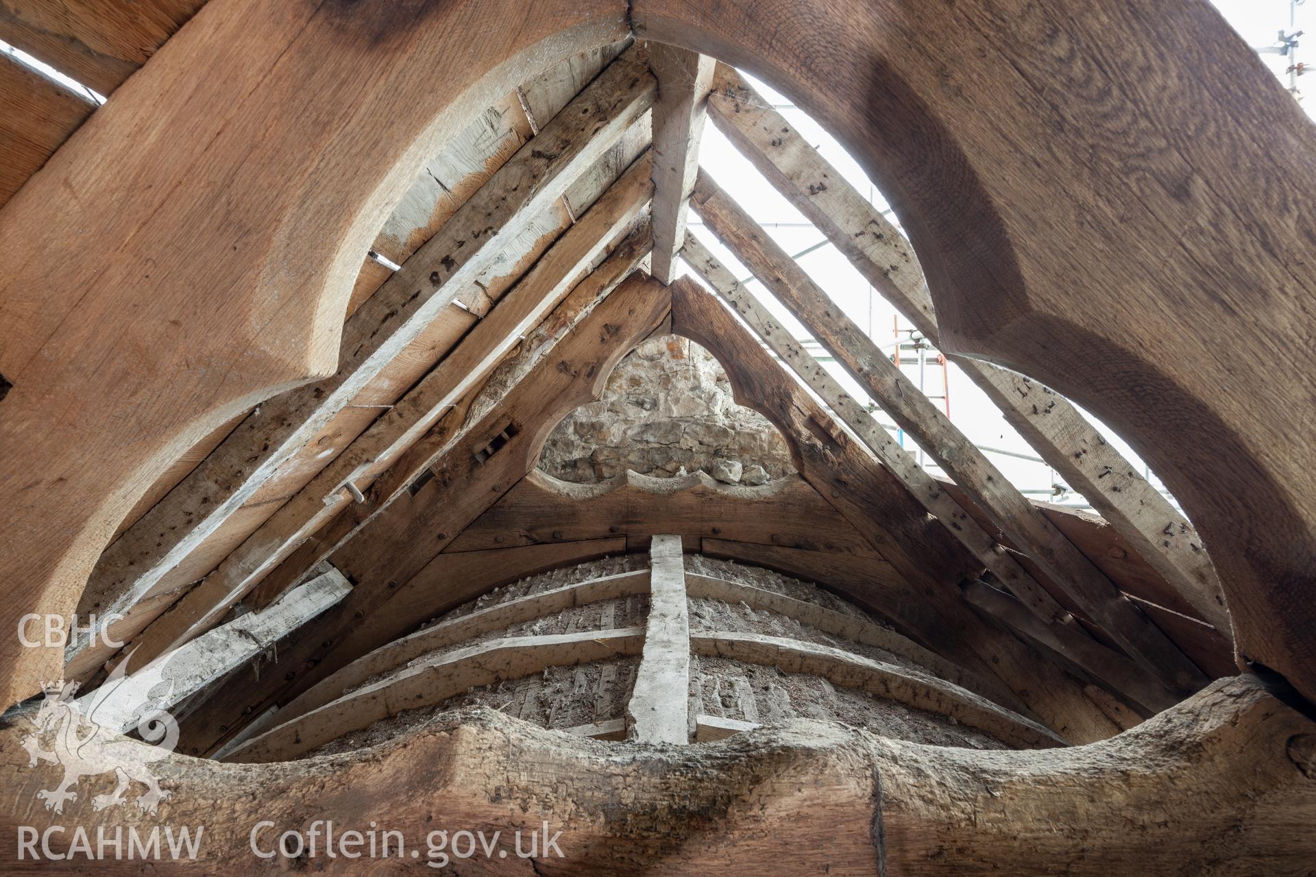 Detail of gable truss and decoration