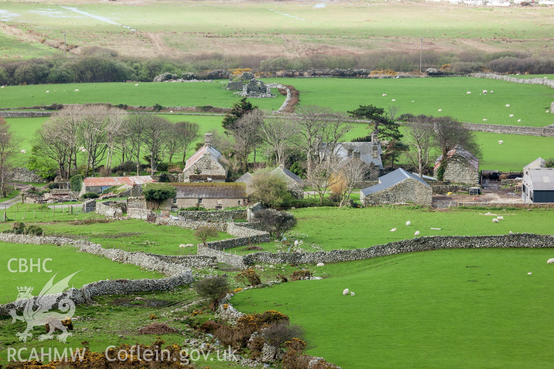 House and farm buildings from the northeast