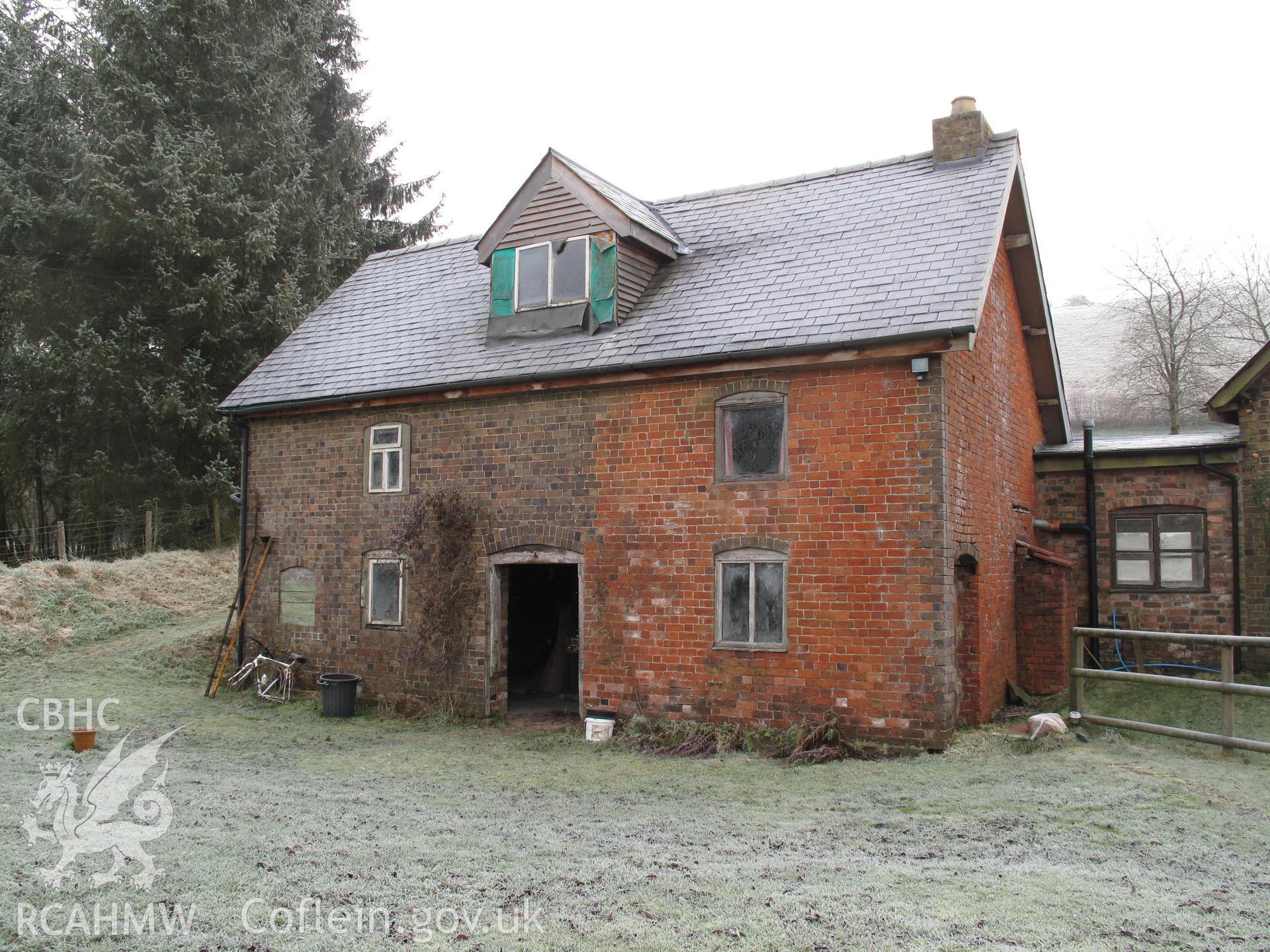 View of Great Cantel Mill, Llanbister, from the northwest.