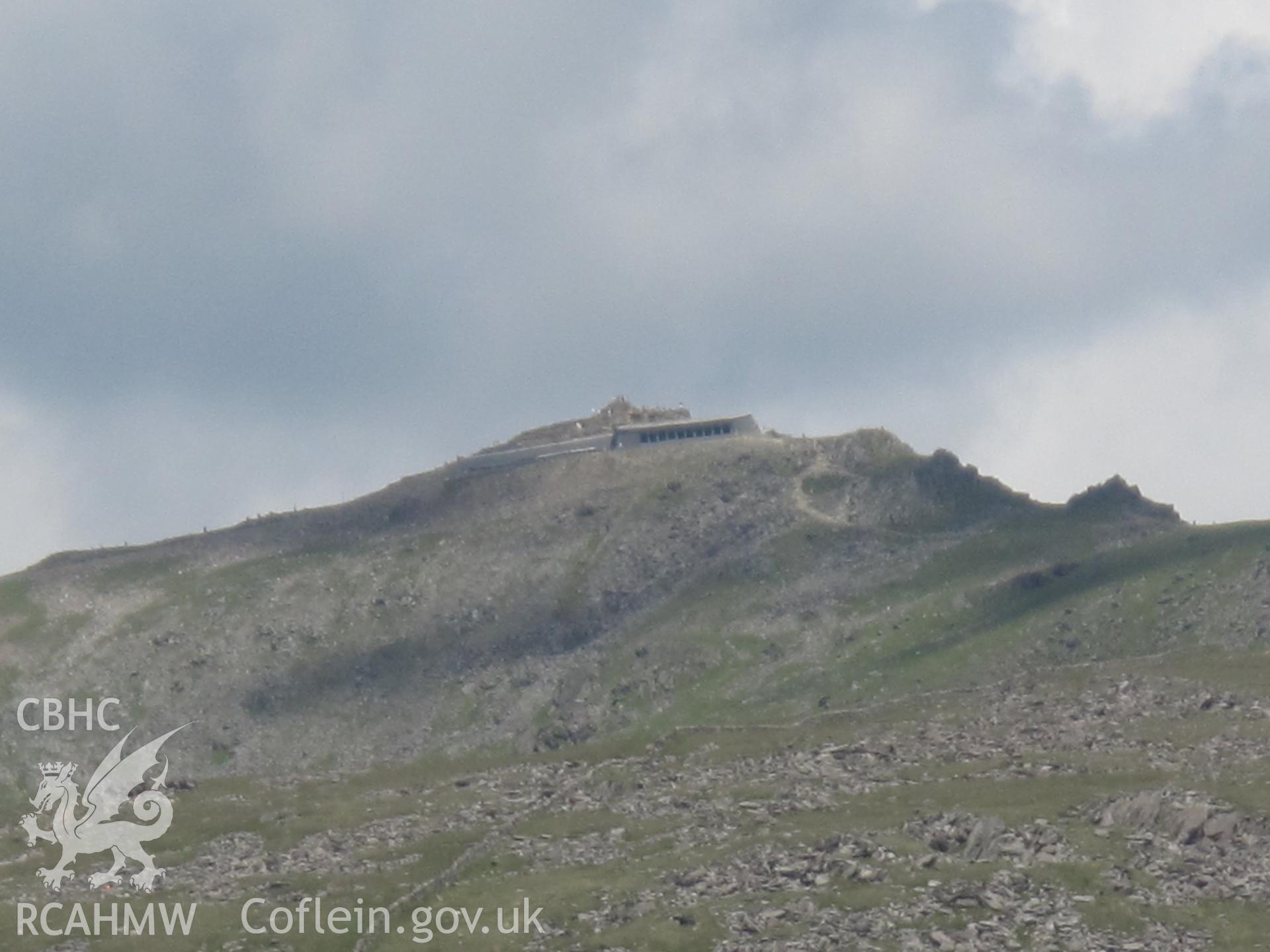 View of Snowdon Summit Station from the west.