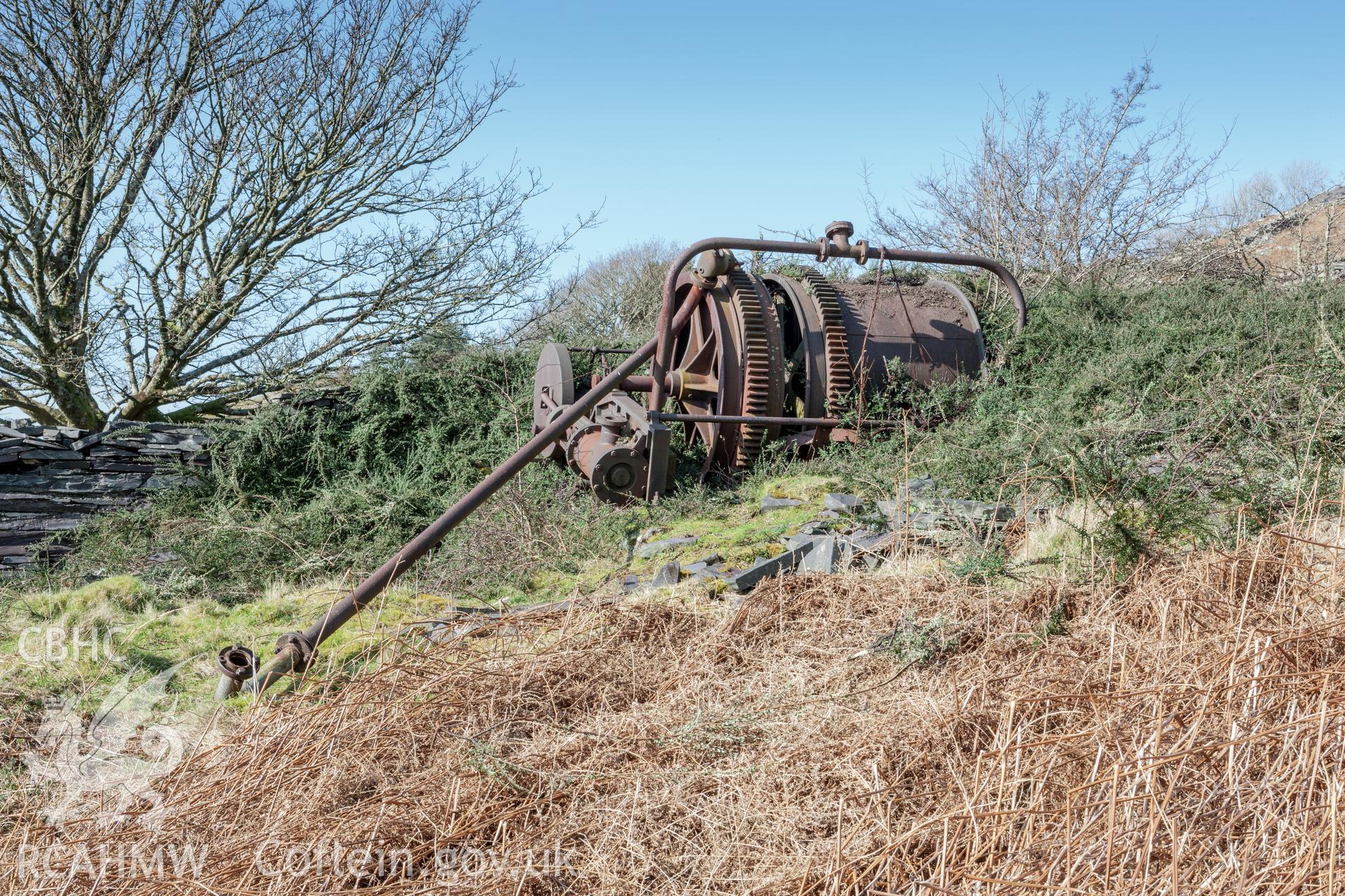 View of steam winch from the southeast