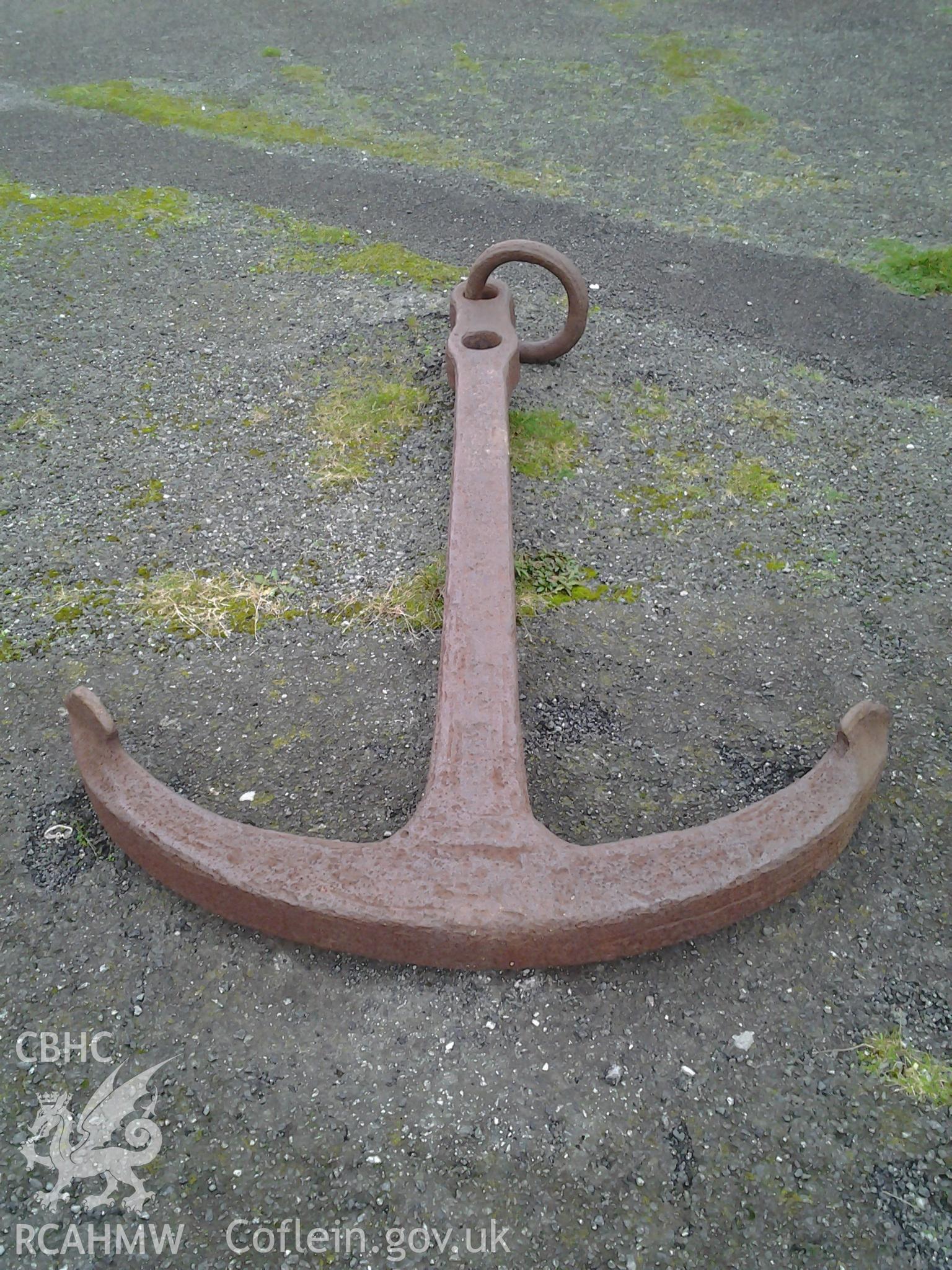 Common anchor - part of the collections of the former Caernarvon Maritime Museum