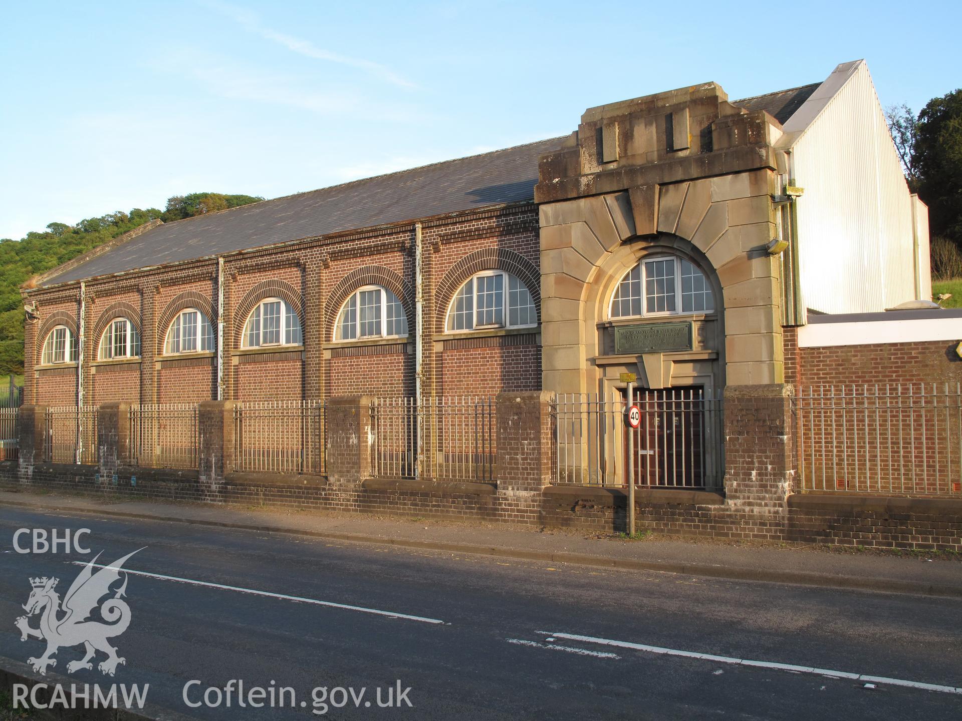 North elevation of Schwyll Pumping Station.