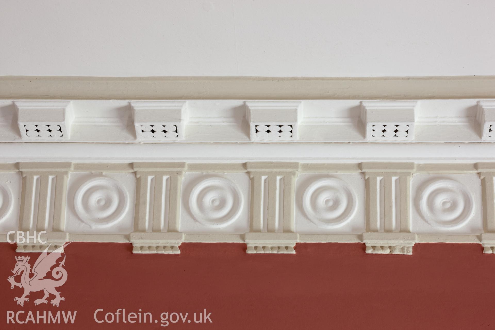 Detail of cornice in entrance hall