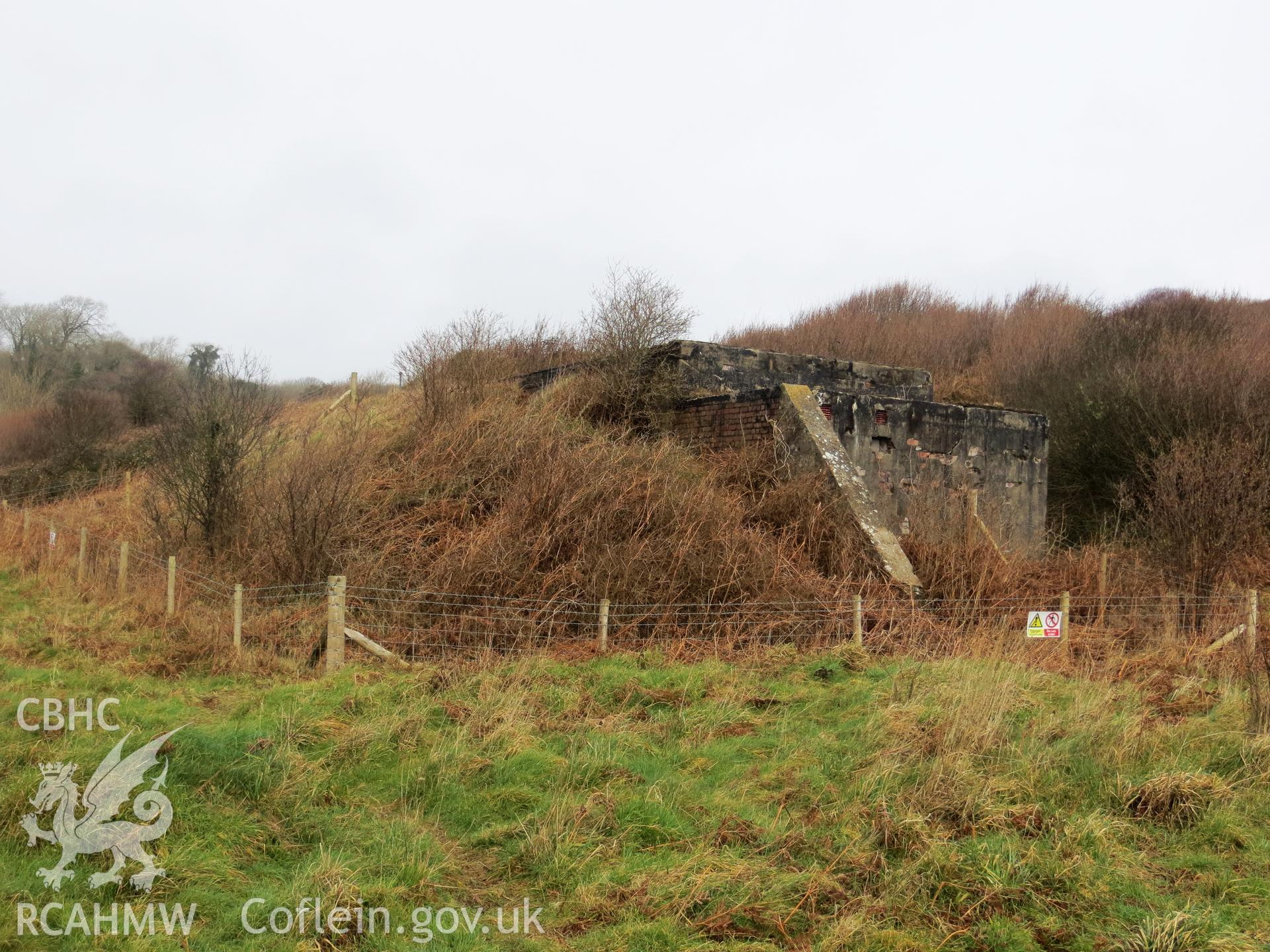 Target mound and control room from the south.