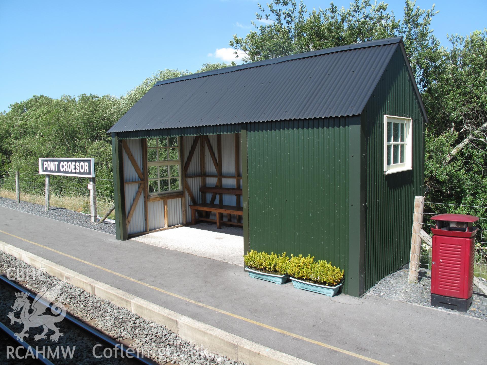 View from the west of Pont Croesor Halt, Welsh Highland Railway.