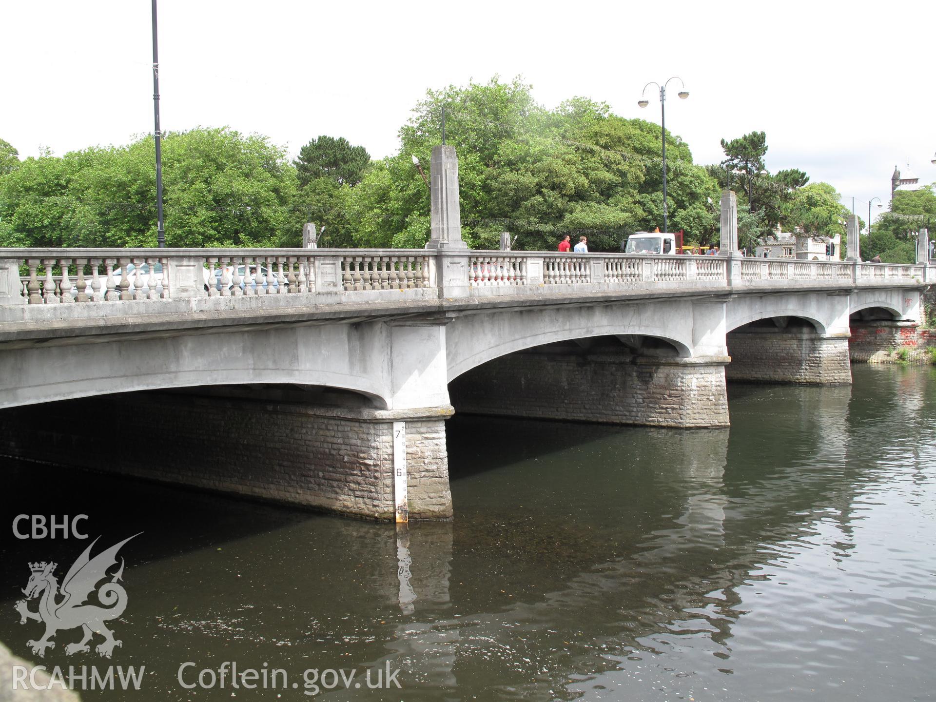 View from the southwest of Cardiff Bridge.