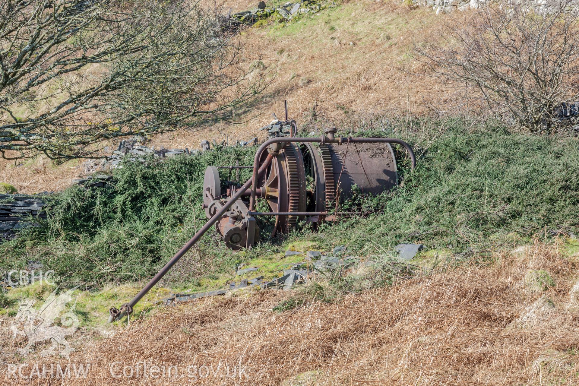 View of steam winch from the east