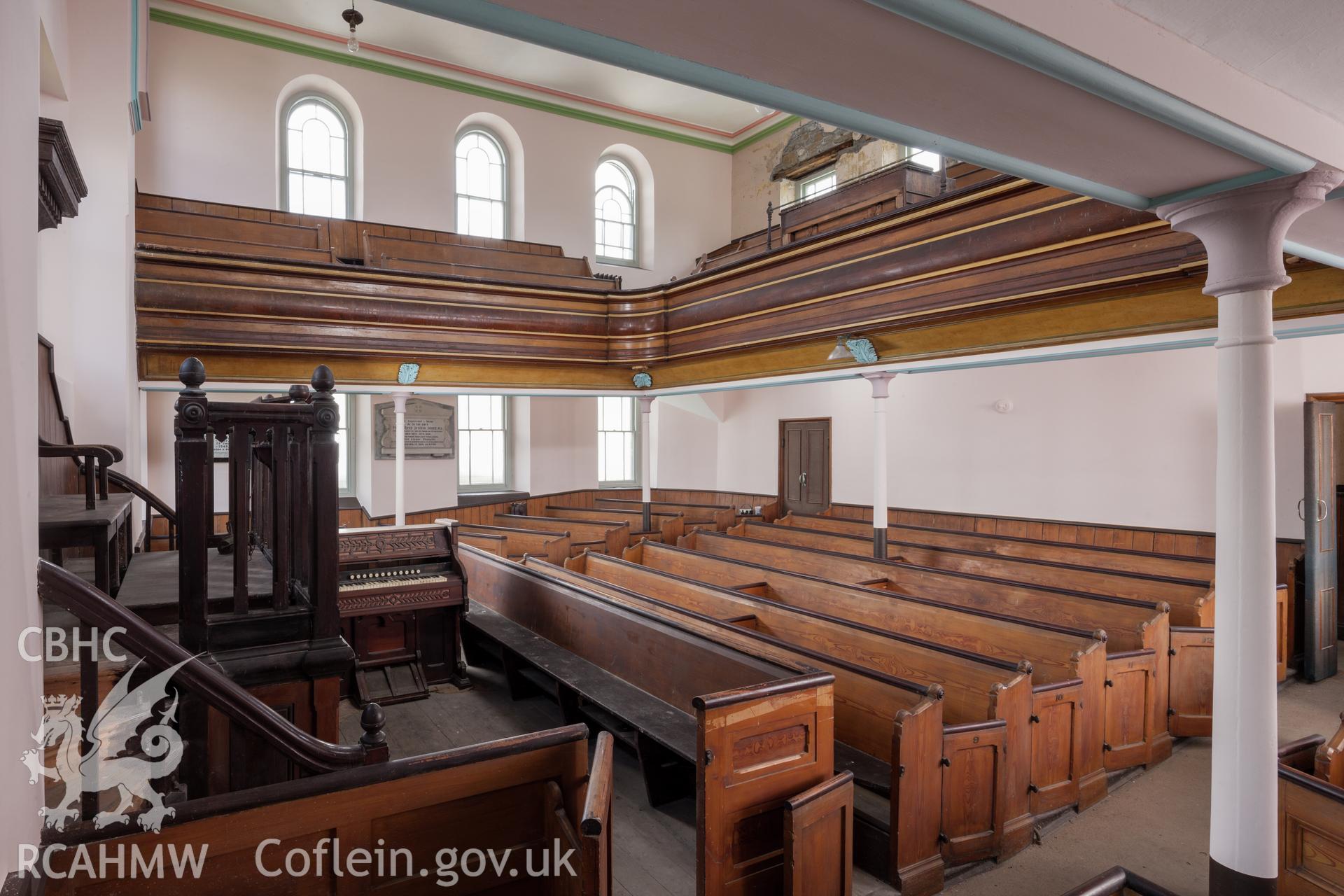 Interior, view from the northwest, ground floor