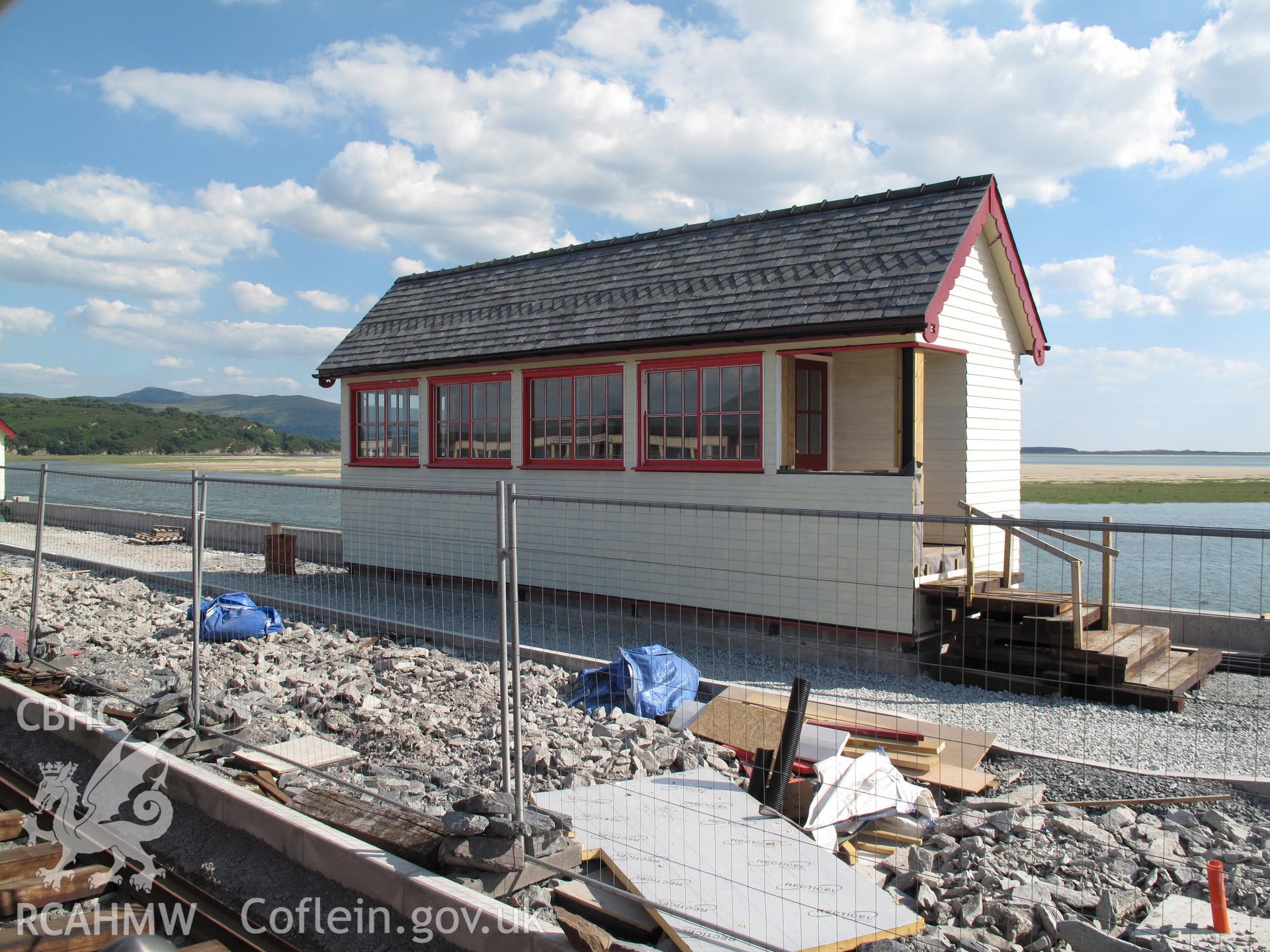 View from the north of Porthmadog Signal Box, Ffestiniog and Welsh Highland Railways.