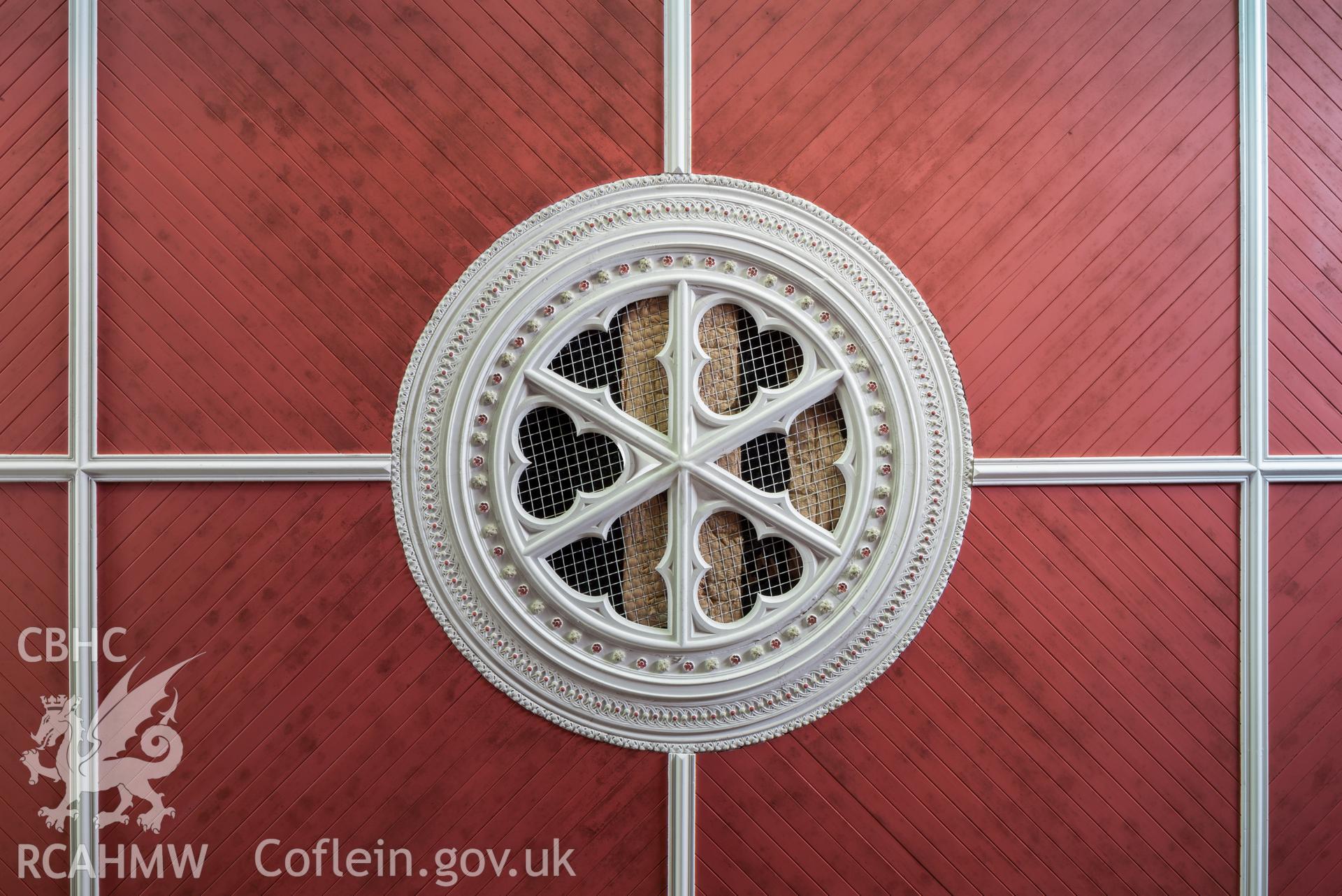 Ceiling rose, (modern lighting removed)