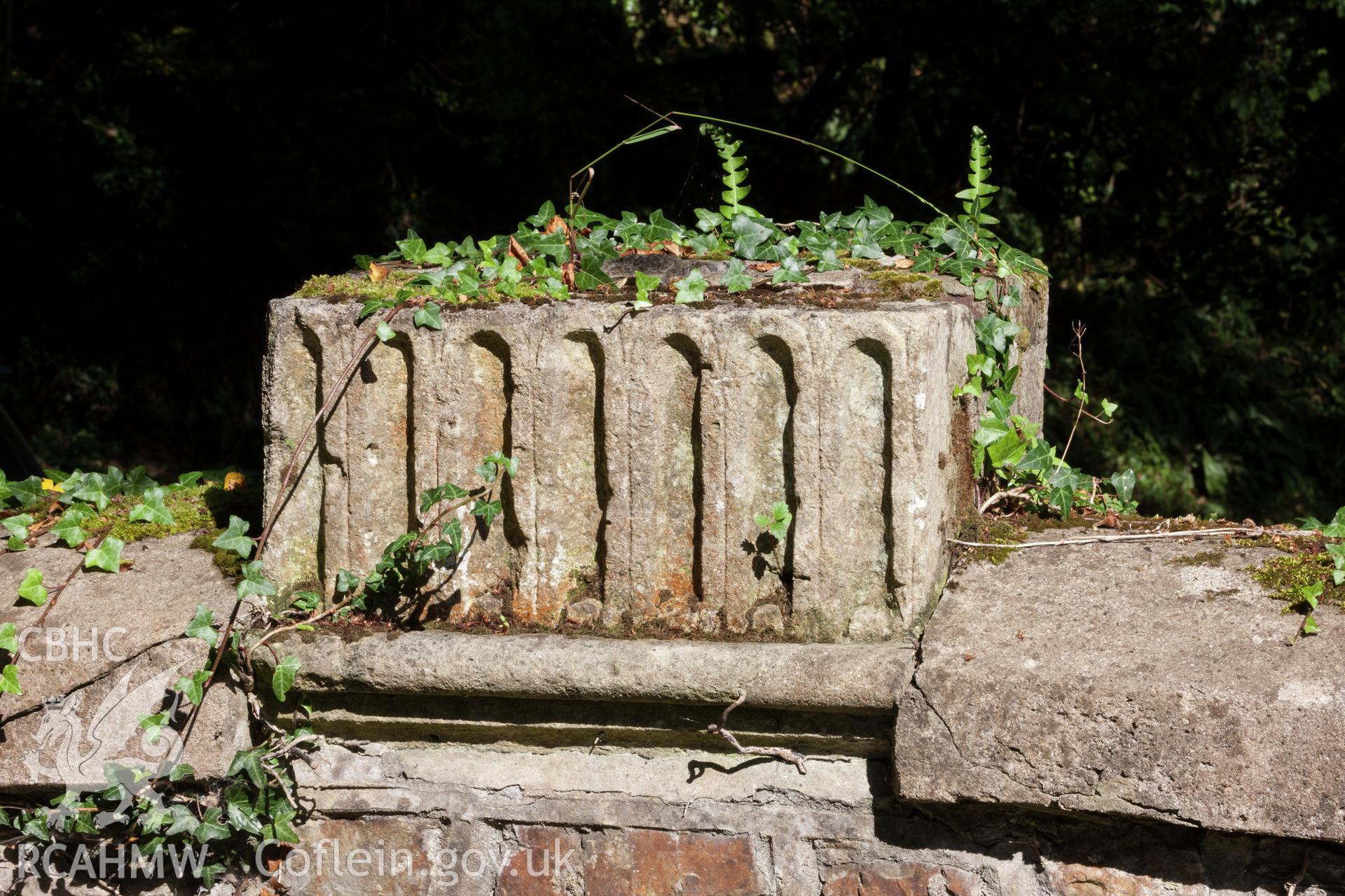 C16th fragments on bridge parrapet