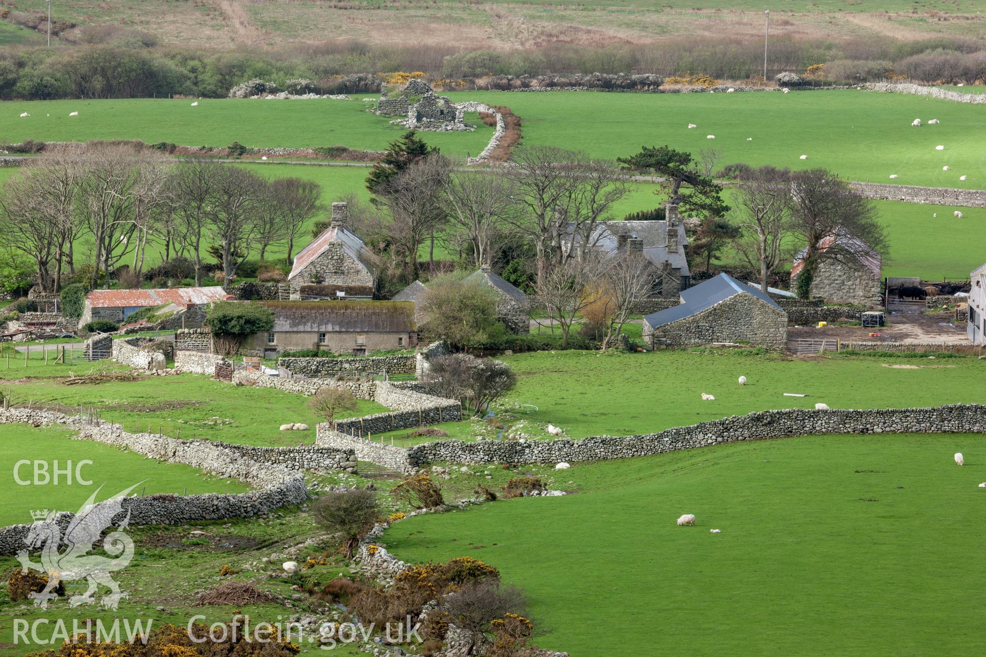 House and farm buildings from the northeast