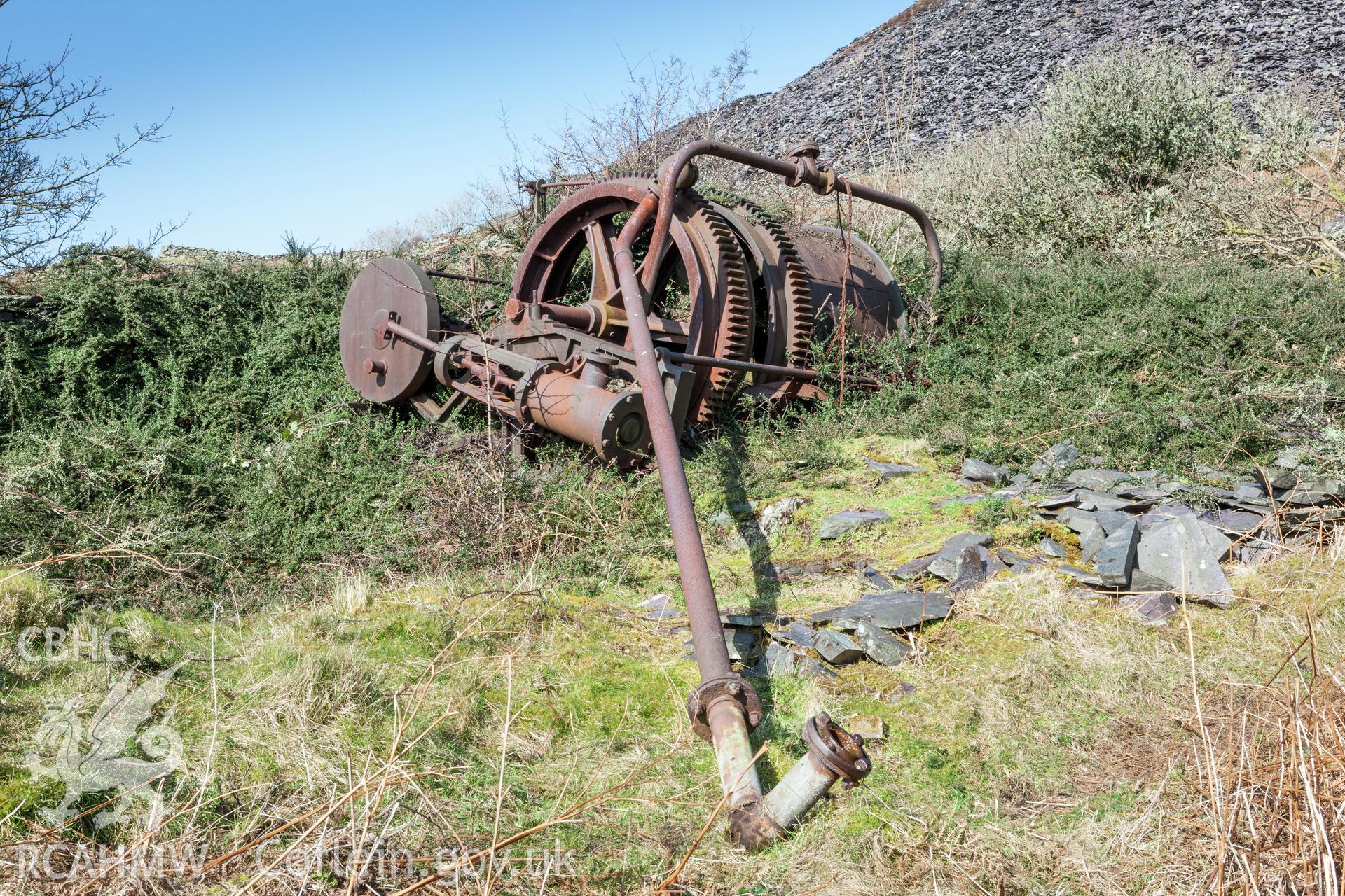 View of steam winch from the southeast