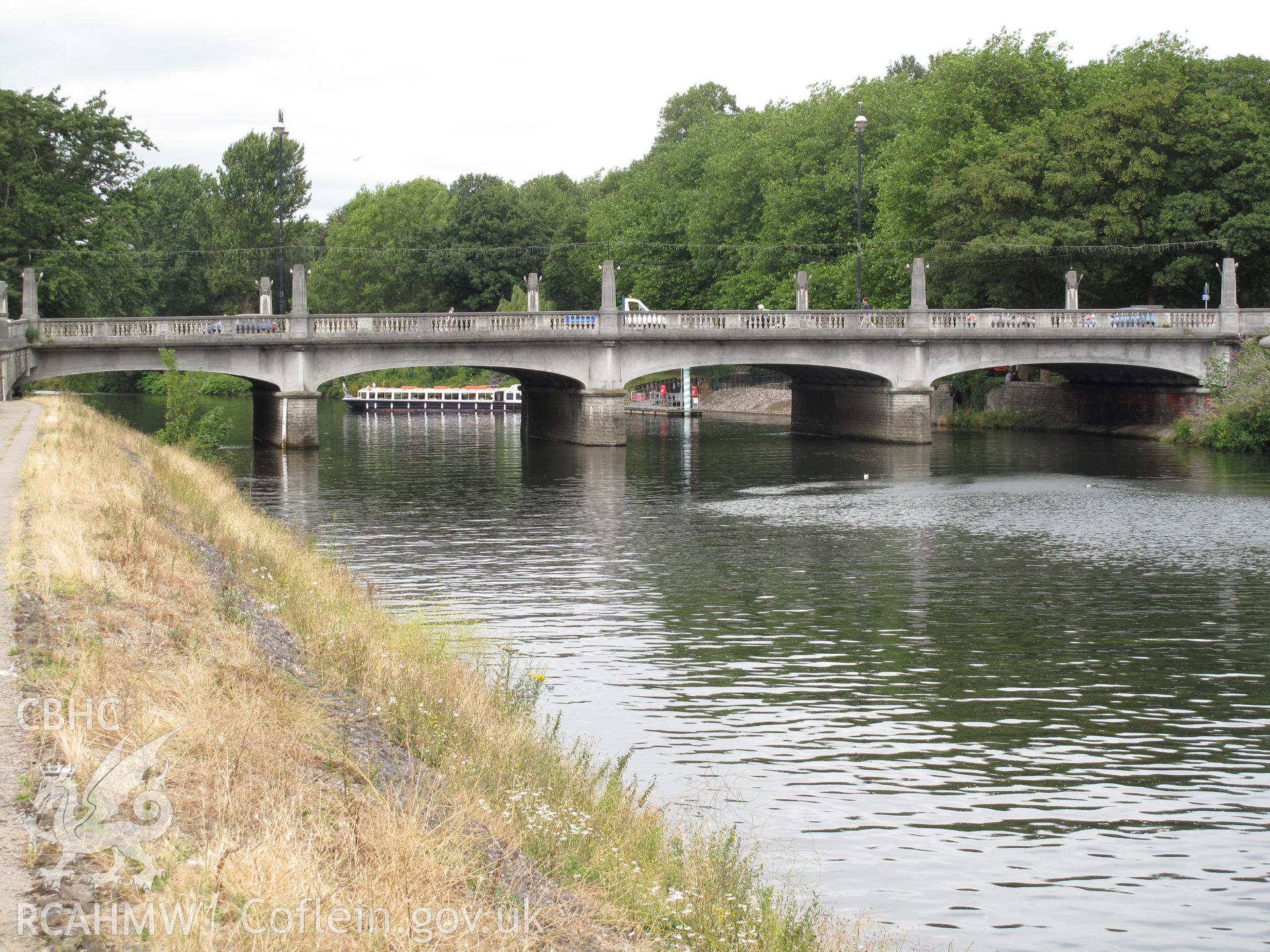 View from the south of Cardiff Bridge.