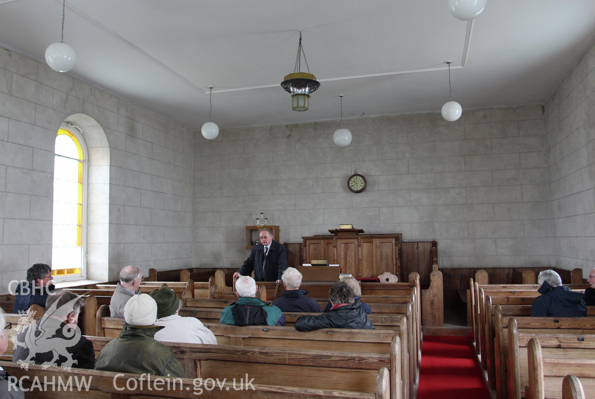 Interior looking east