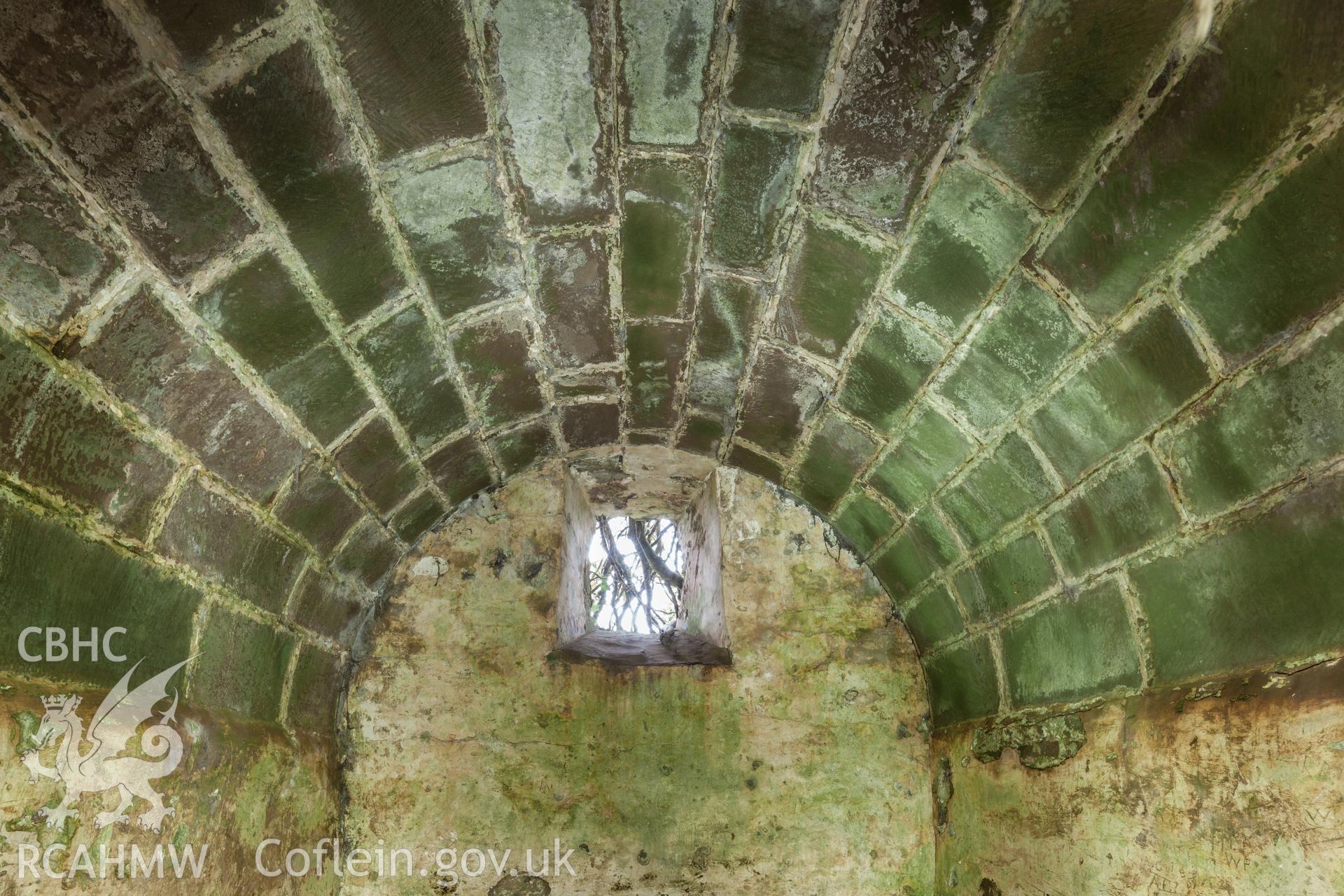 Conduit house, interior, ceiling