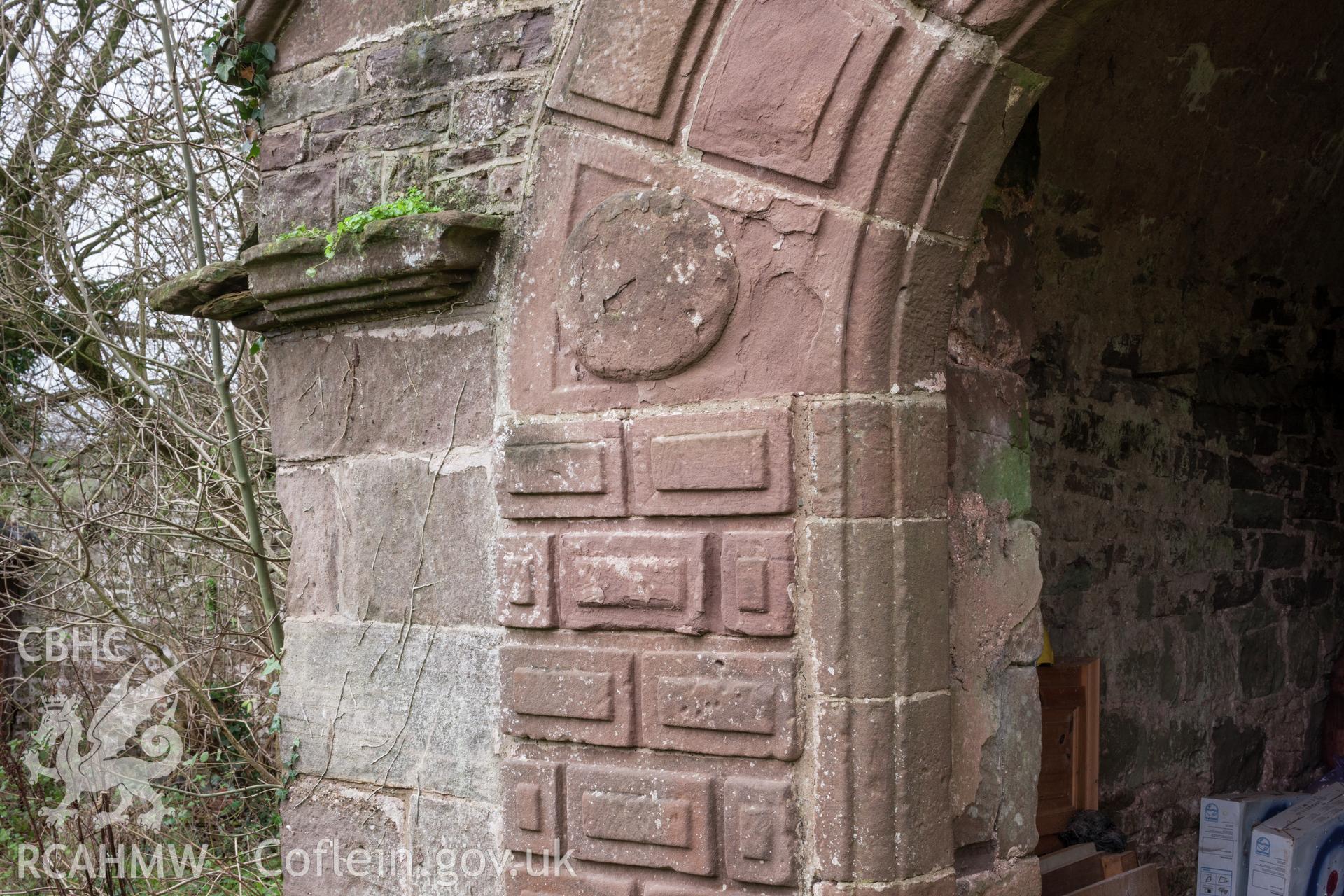 Detail of stone carving decoration