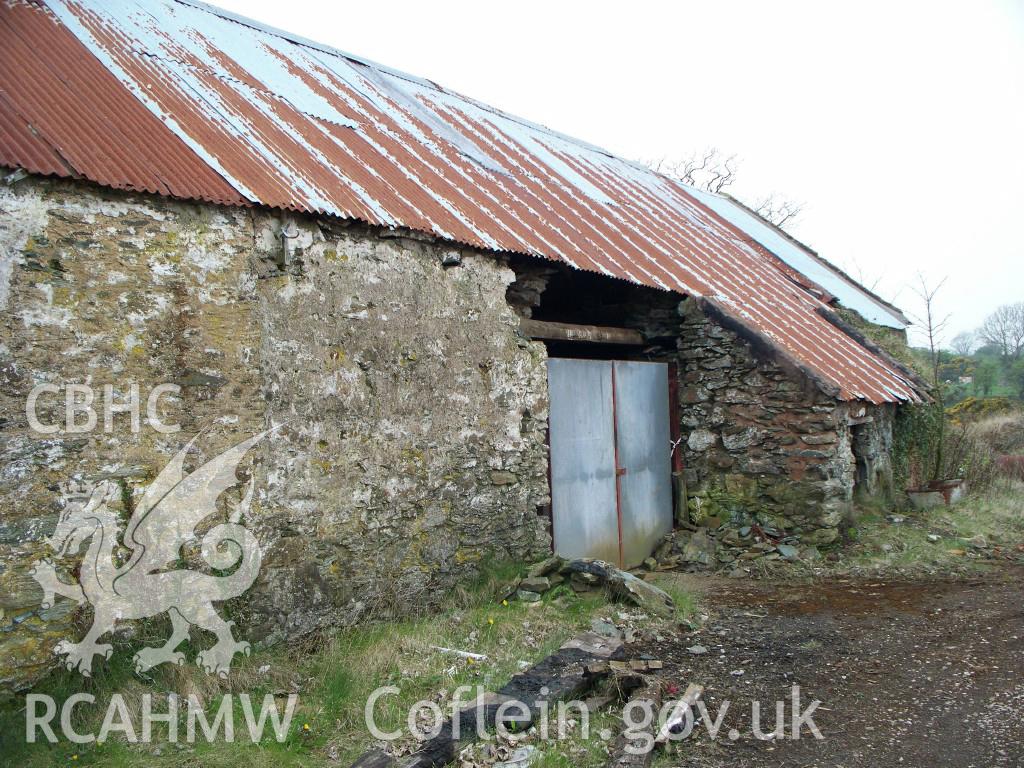 Dyffryn Adda Reverbatory Furnace.  Furnace House north elevation. Feb 2009.