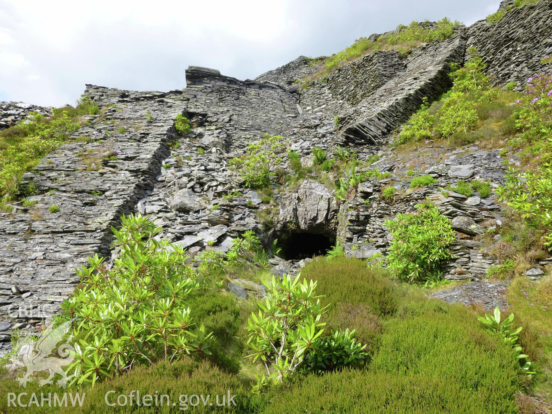 Adit portal and surround incline systems, looking north-east.