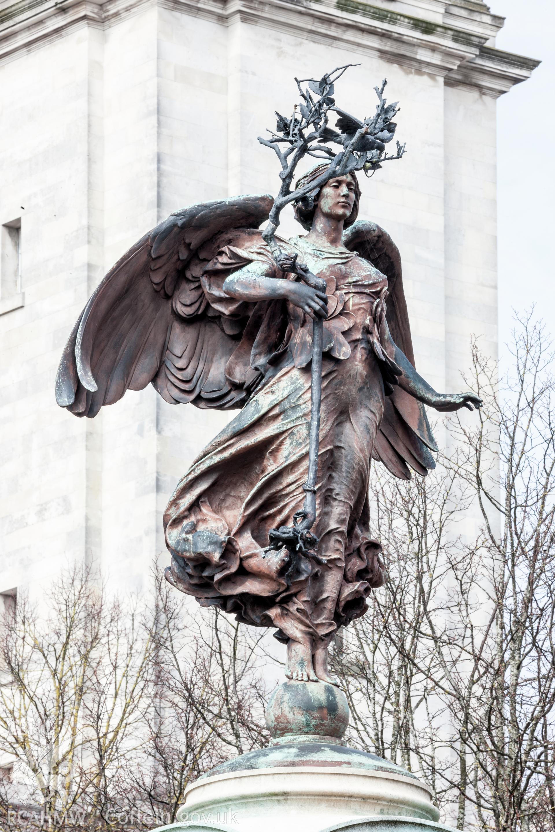 Memorial, detail of sculpture from the south