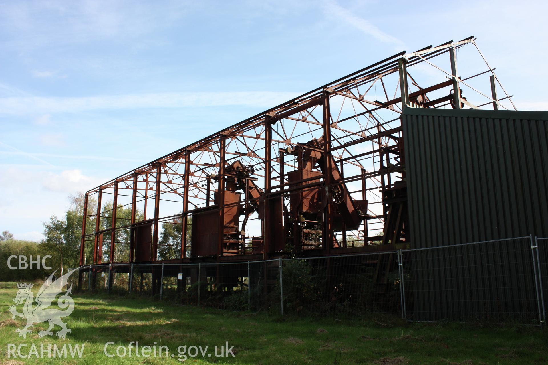 Fenn's Moss Peat Processing Works.  Machinery shed from th esouth-east.