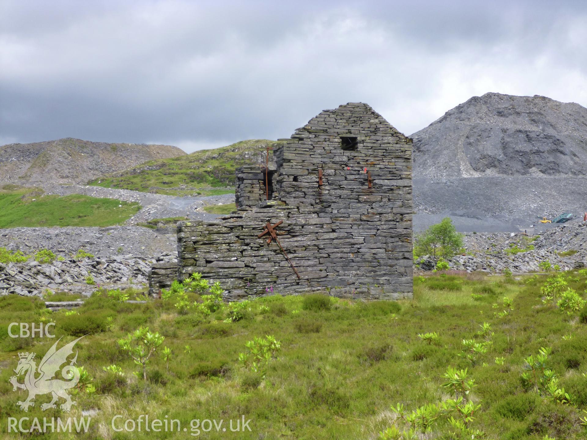 Incline Drum House, Floor 0, Diffwys Slate Quarry. View looking north.