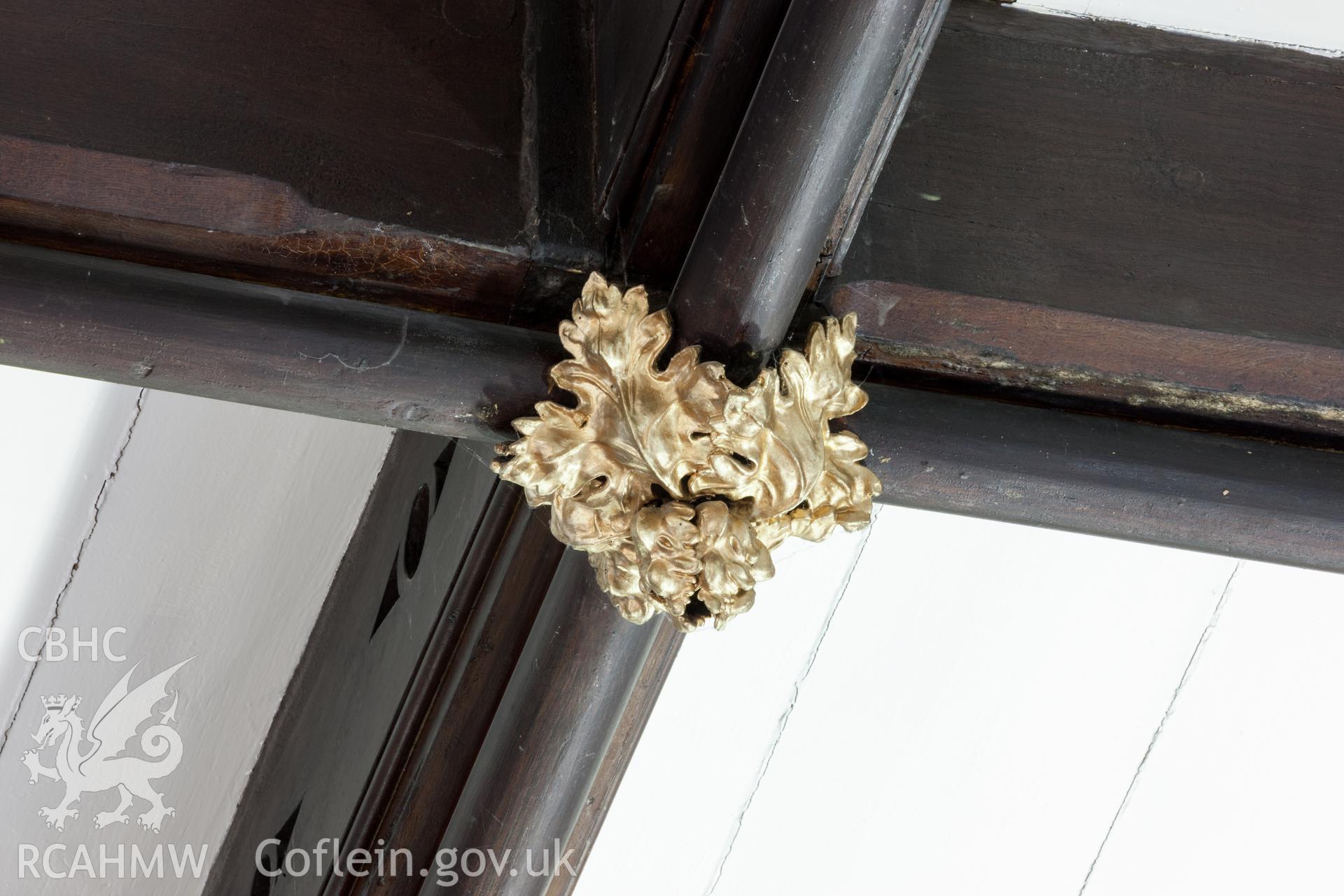 Detail of boss on ceiling beam