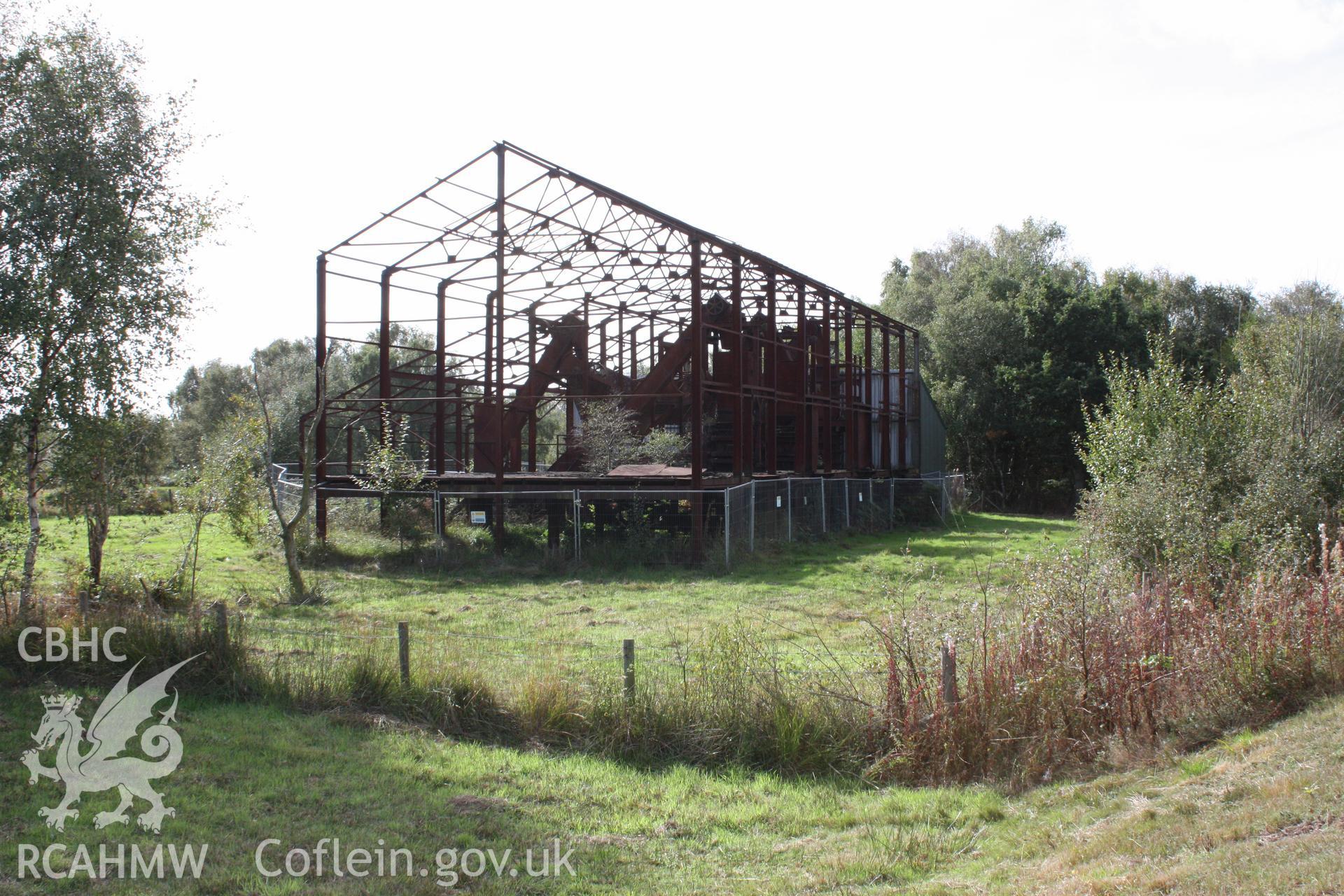 Fenn's Moss Peat Processing Works.  Machinery shed from the south.