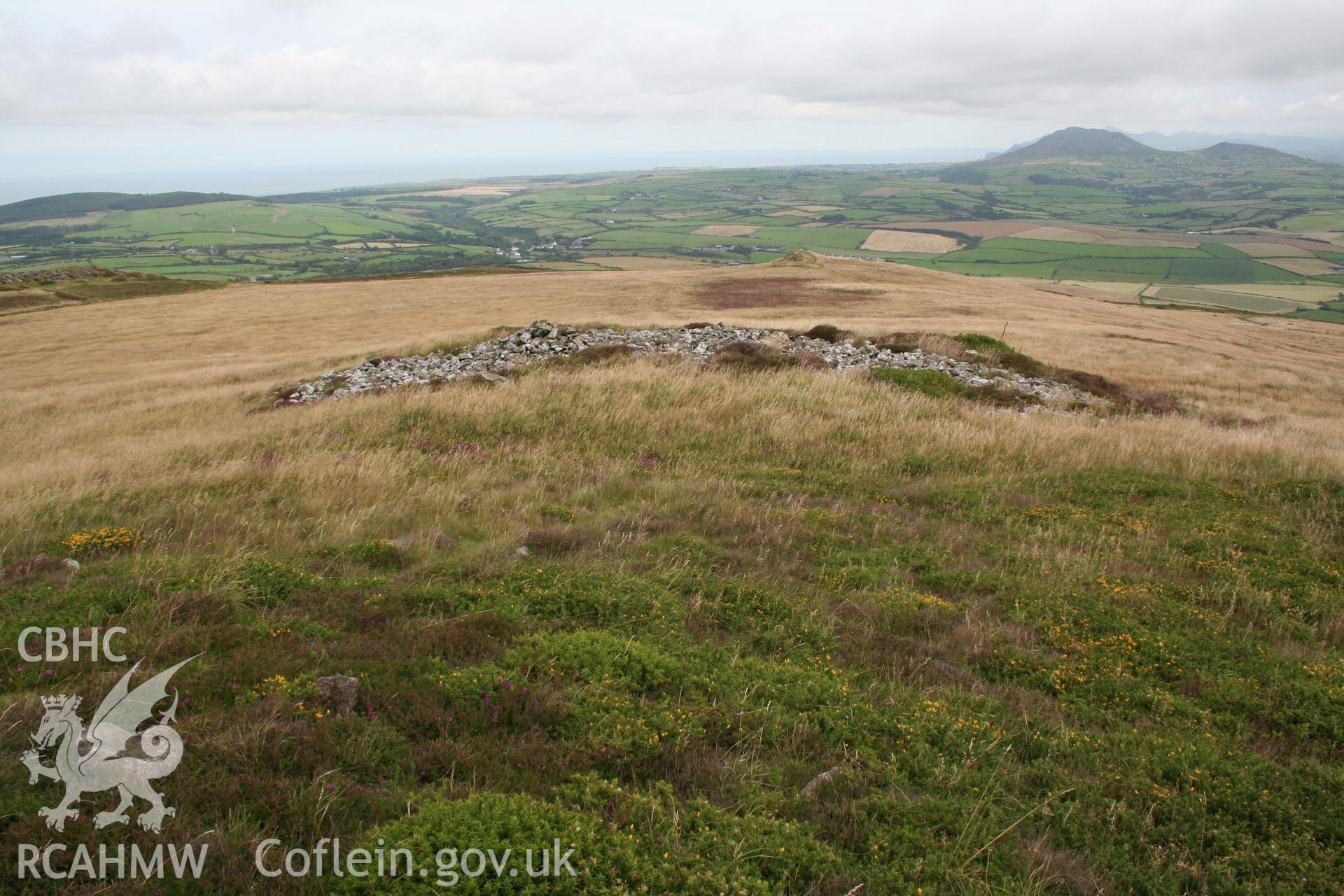 Cairn V on Mynydd Rhiw from the south.