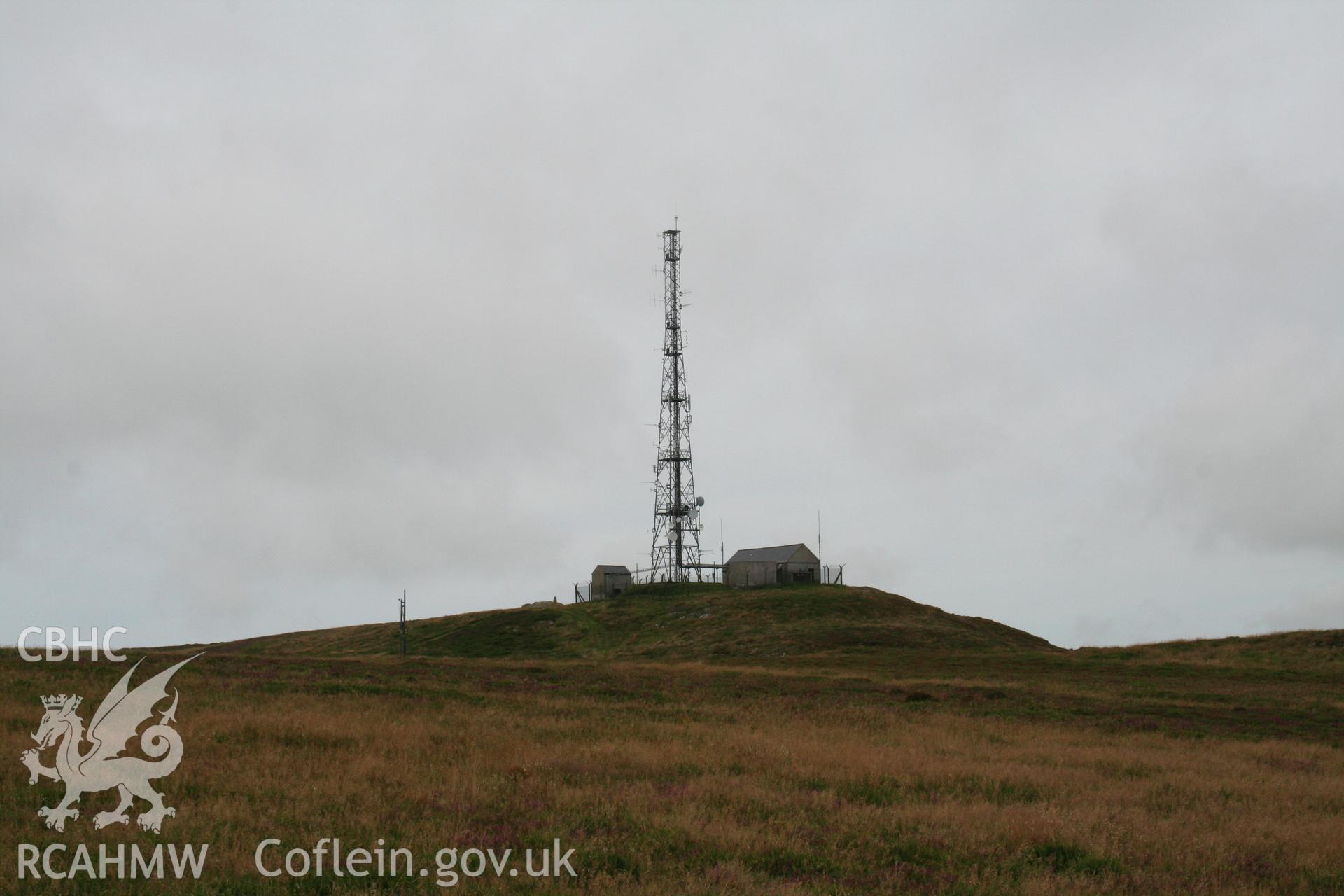 Site of Cairn I, Mynydd Rhiw looking north-west.