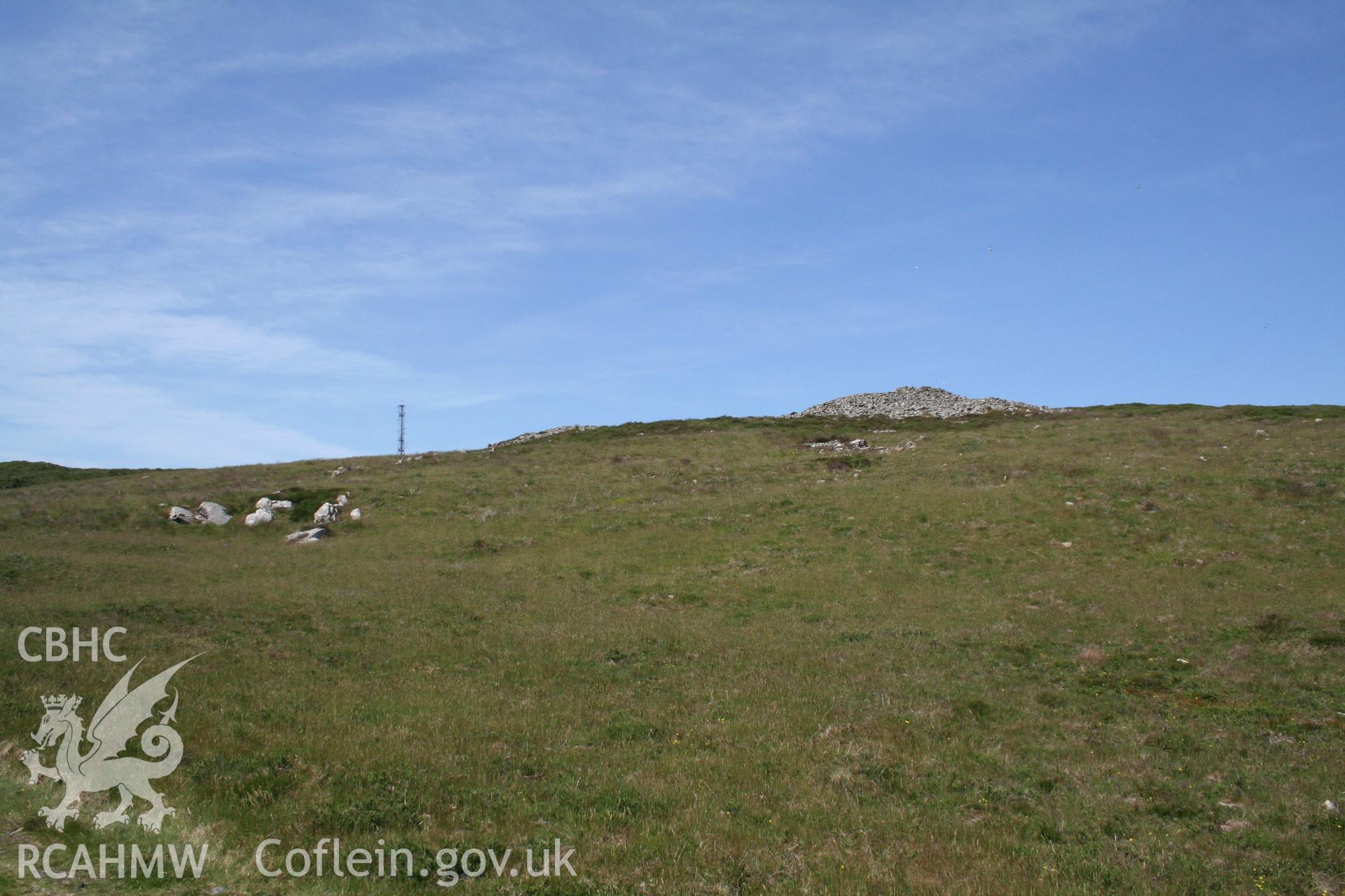 Cairn IV on Mynydd Rhiw, from the south-east.