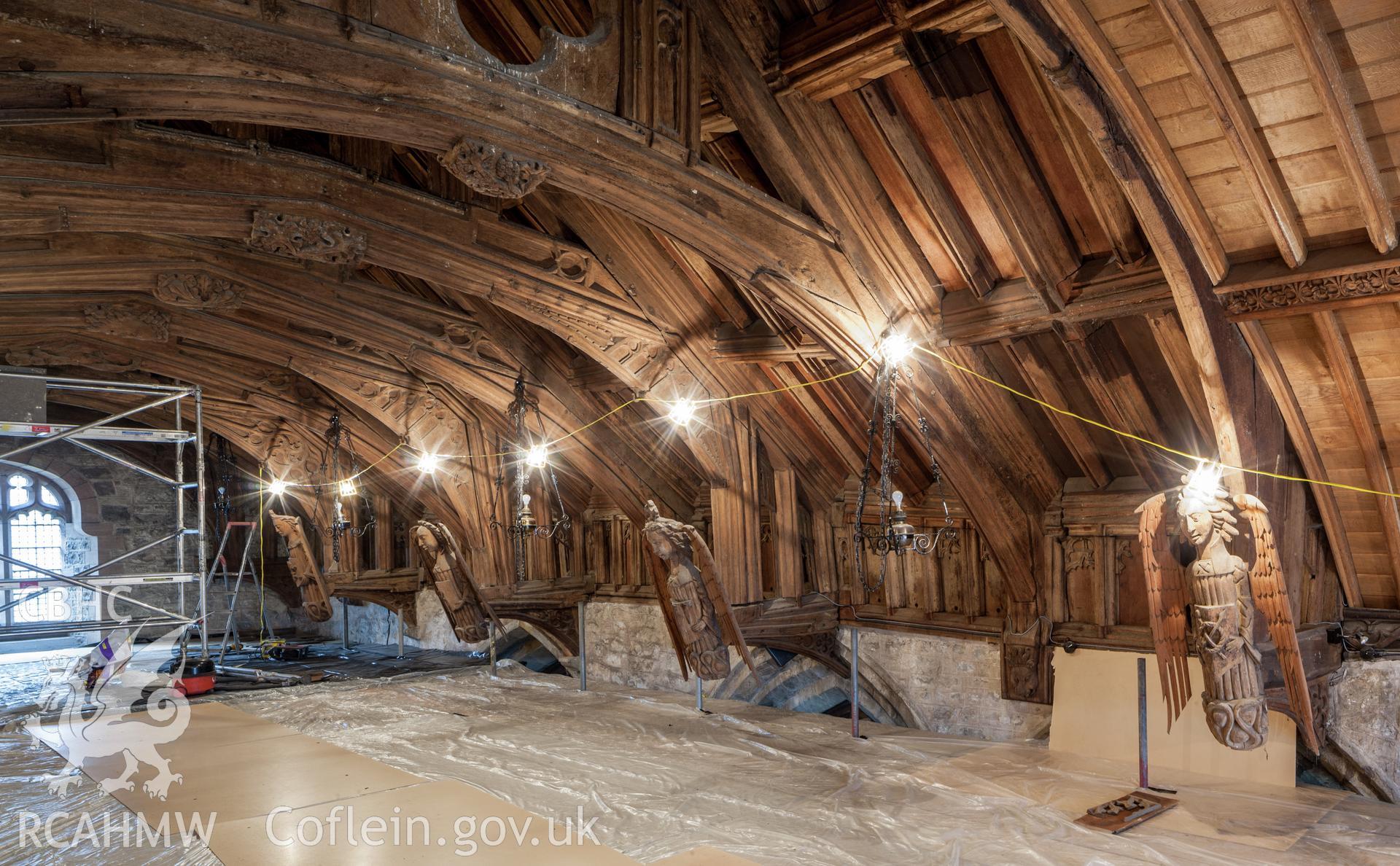 Roof interior during timber treatment (March 2015)