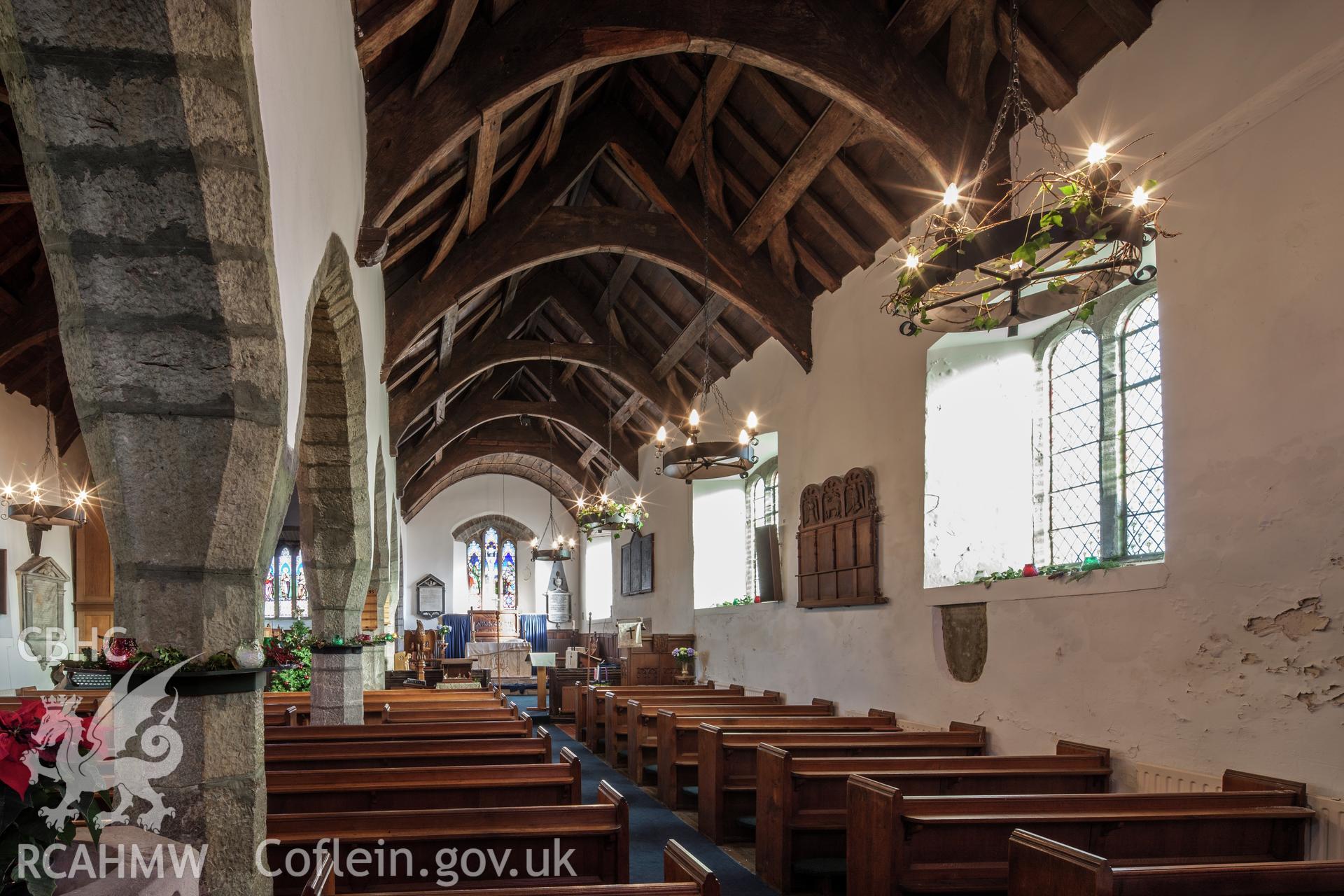 Interior, south aisle from the west