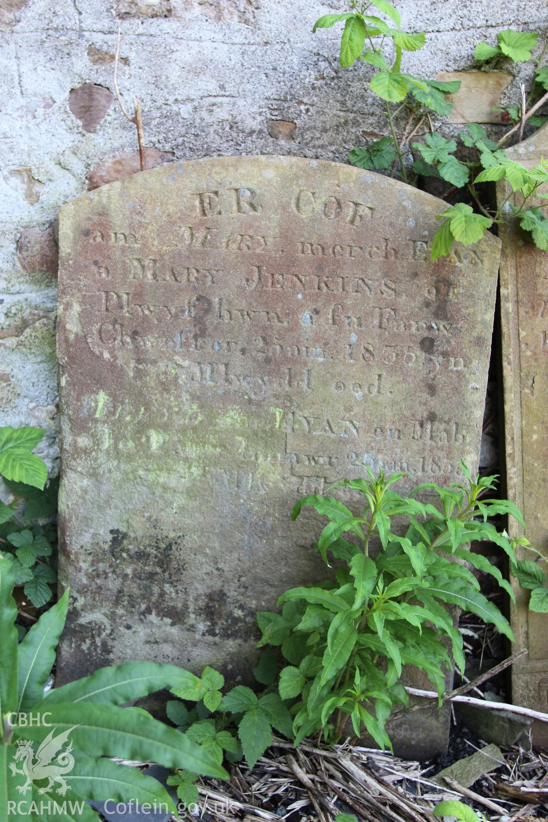 Detail of gravestone