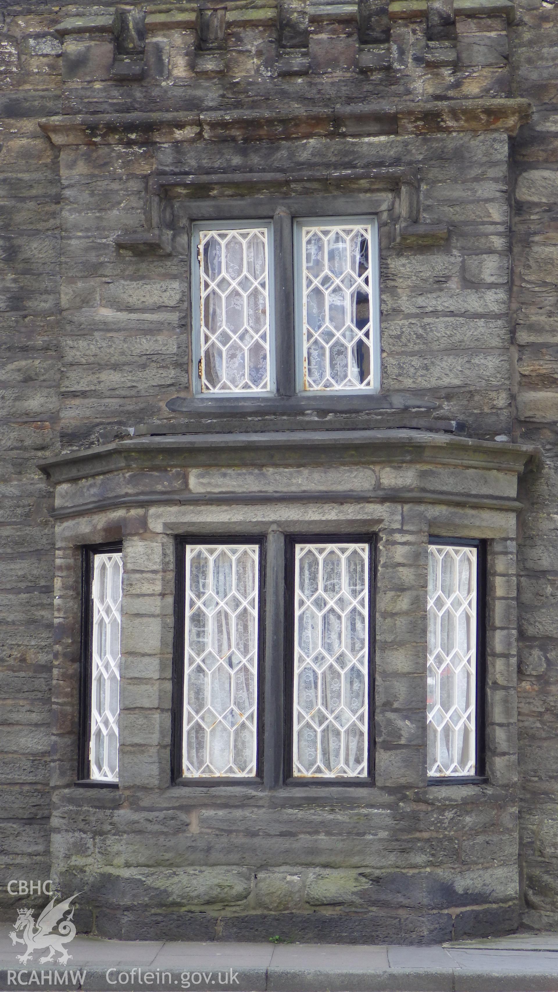 Elevation facing the road of 64 Heol Maengwyn