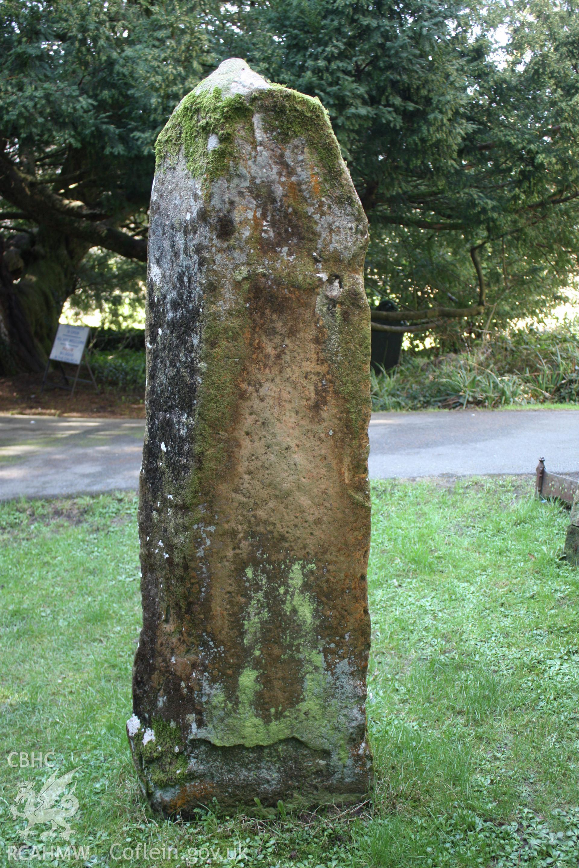 Vitaliani Stone, St Brynach's Churchyard, March 2007. North face.