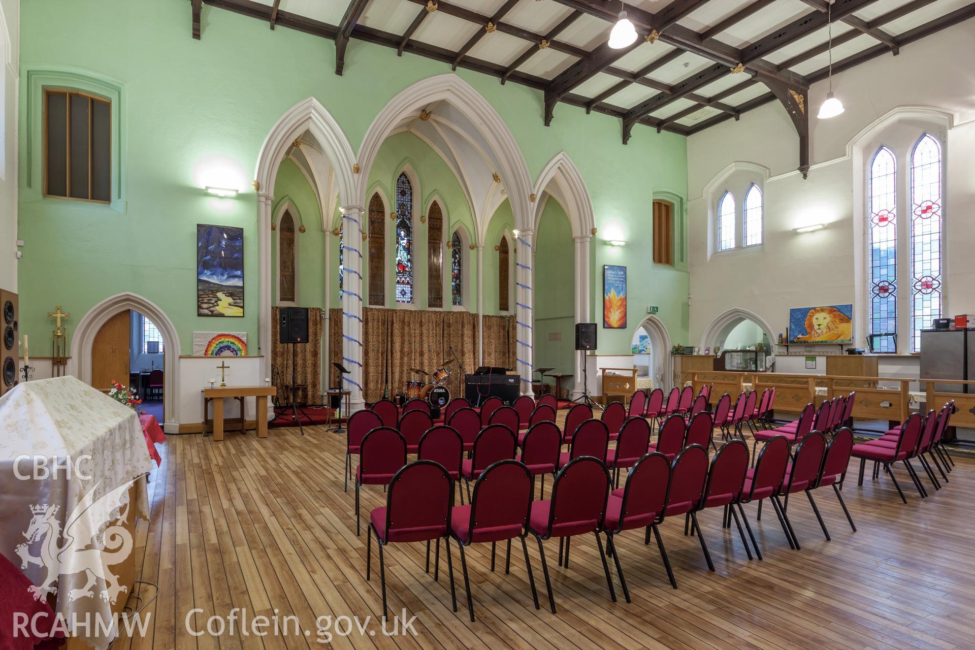 Interior, east end viewed from the northwest