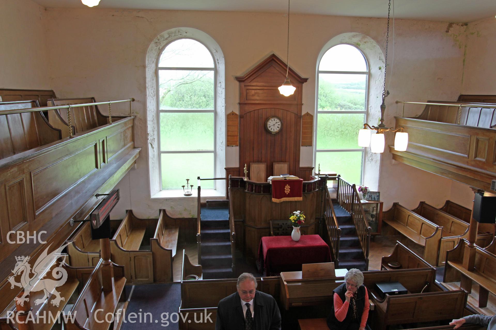 Interior looking north