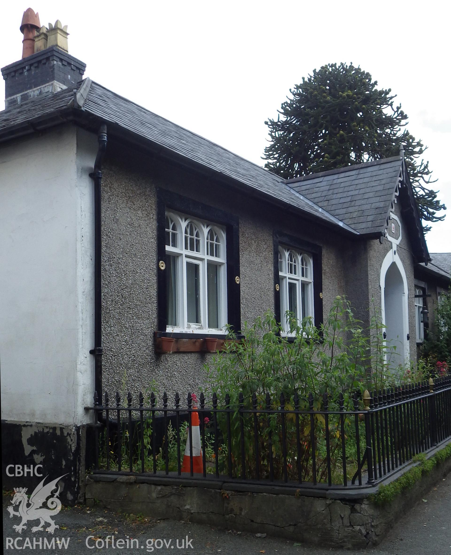 Exterior viewed from road (from northwest) Y Doll, Machynlleth