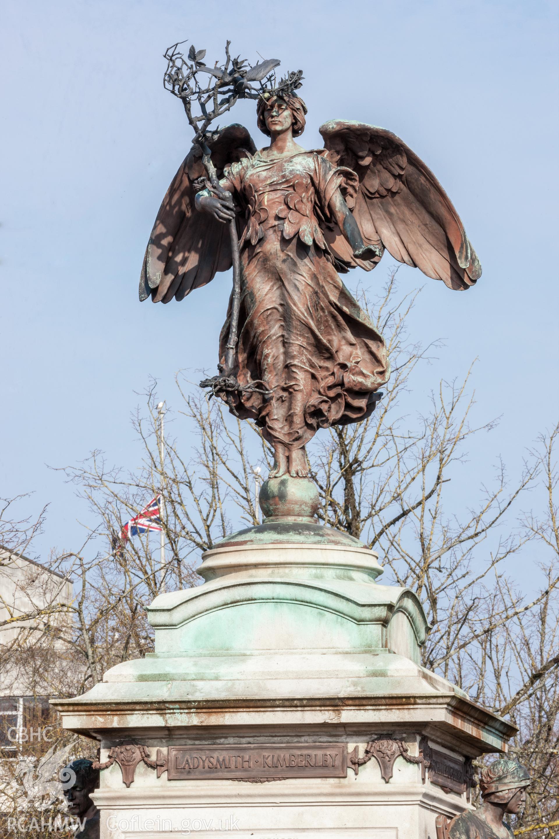 Memorial, detail of sculpture from the southeast