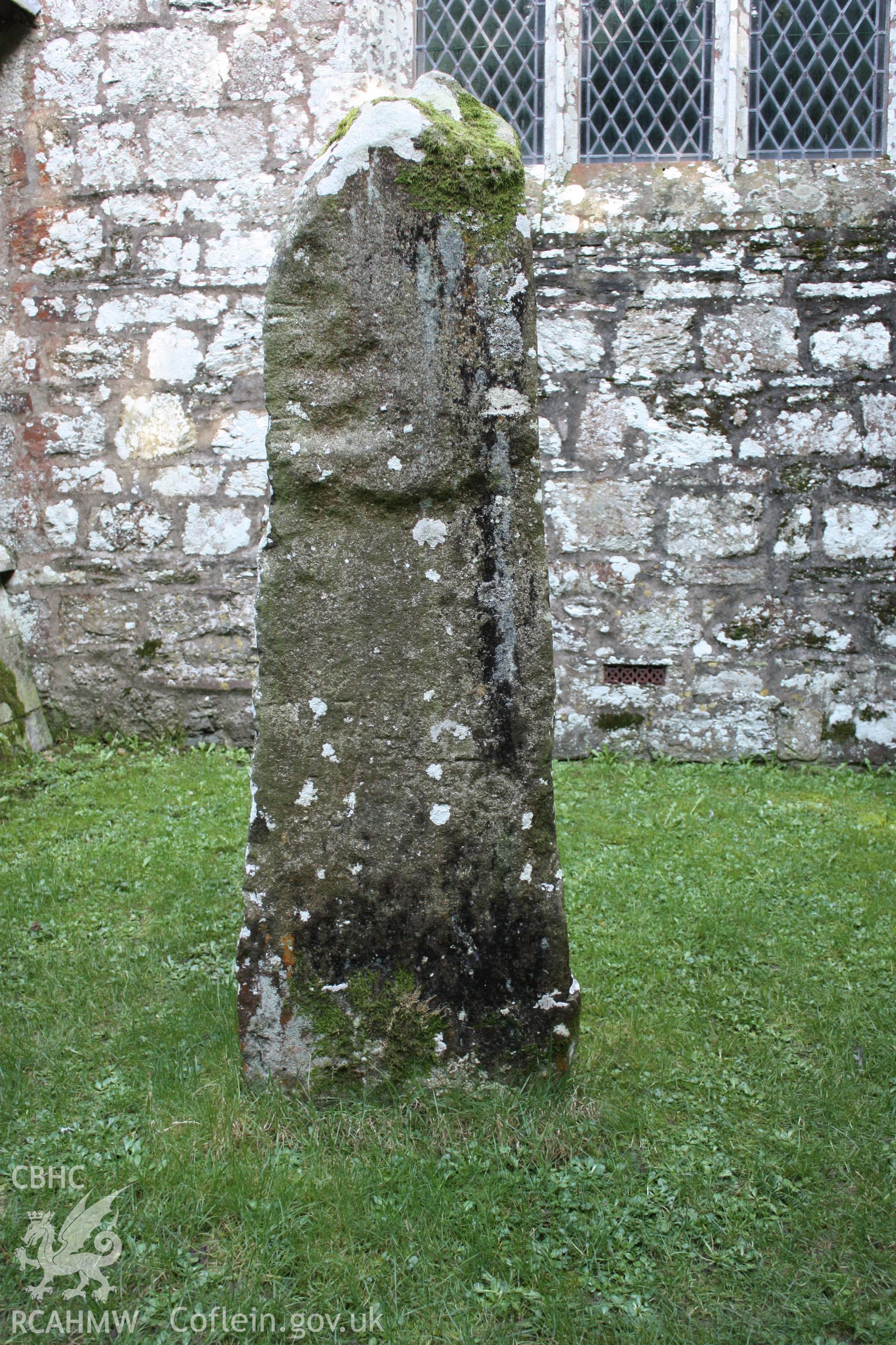 Vitaliani Stone, St Brynach's Churchyard, March 2007. South face.