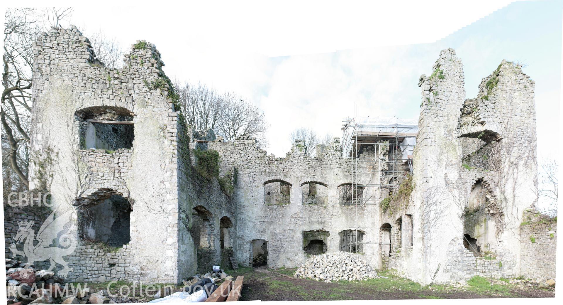 Colour photo produced in the course of an RCAHMW survey of Old Plas, Llantwit Major, carried out by Ross Cook, Oct 2013