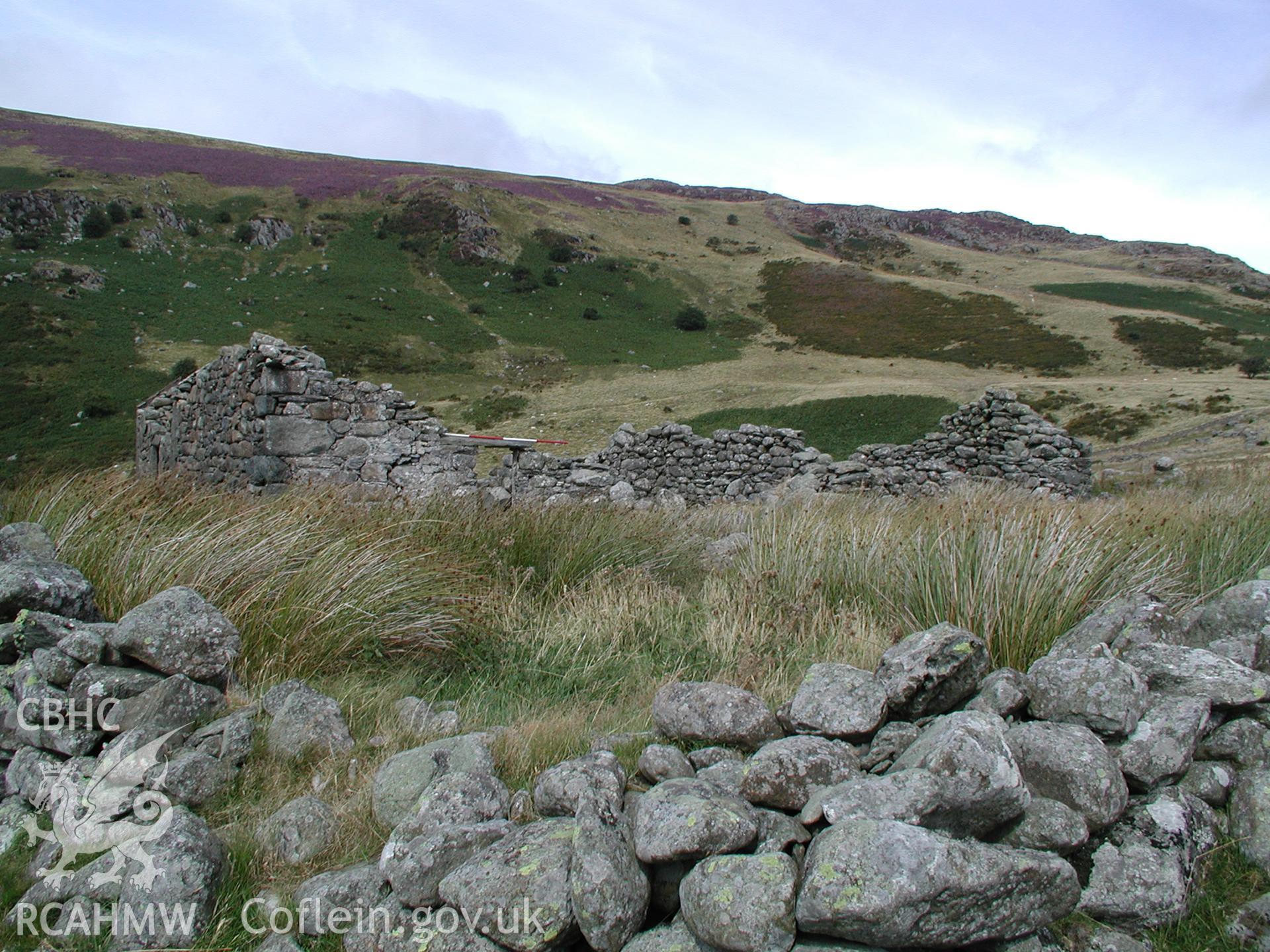 Digital photograph of Ty'n Rhos Farmhouse taken on 09/09/2003 by Cambrian Archaeological Projects during the Eastern Snowdonia Upland Survey