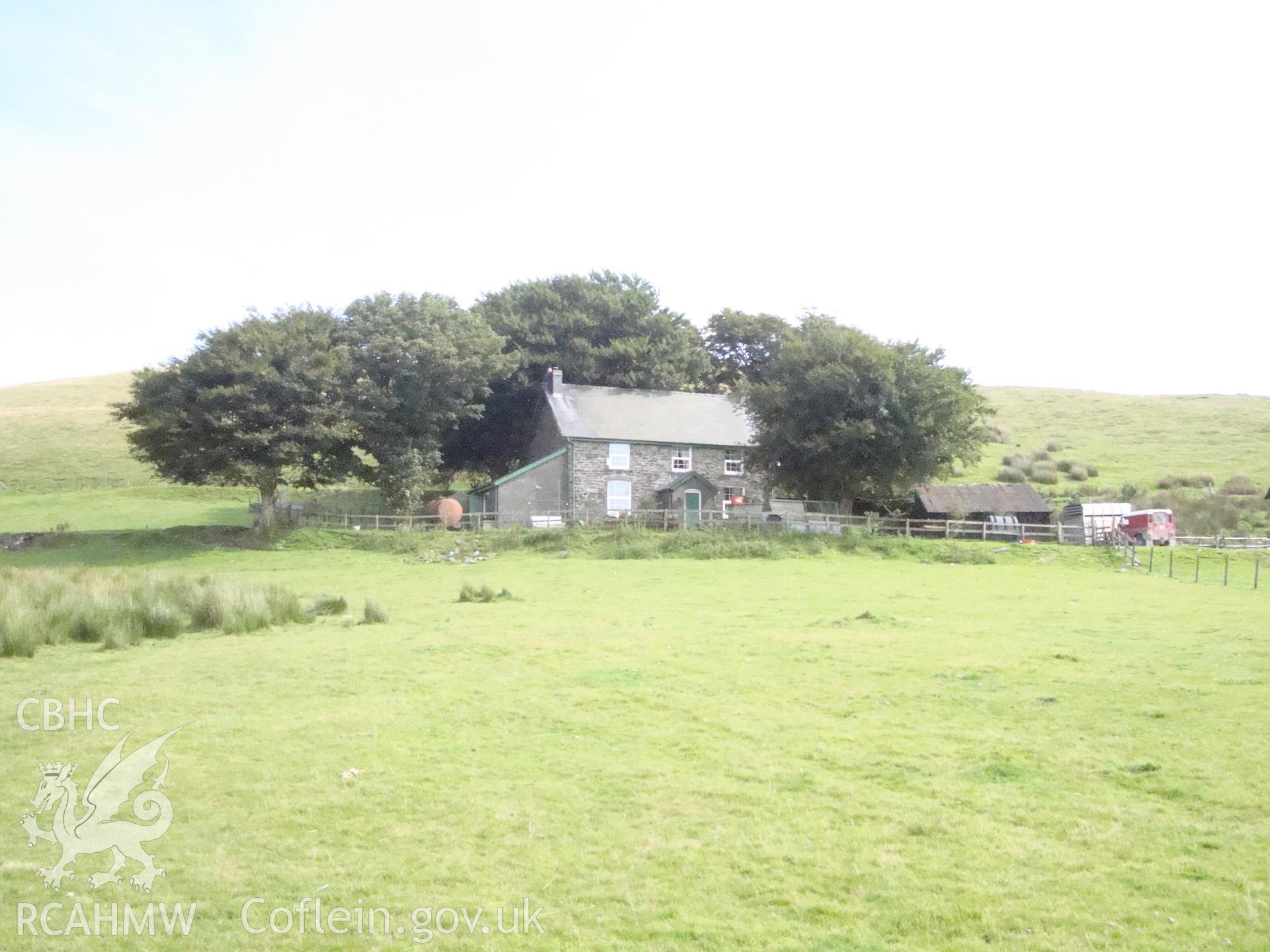 Farmhouse at Claerwen, looking northeast.