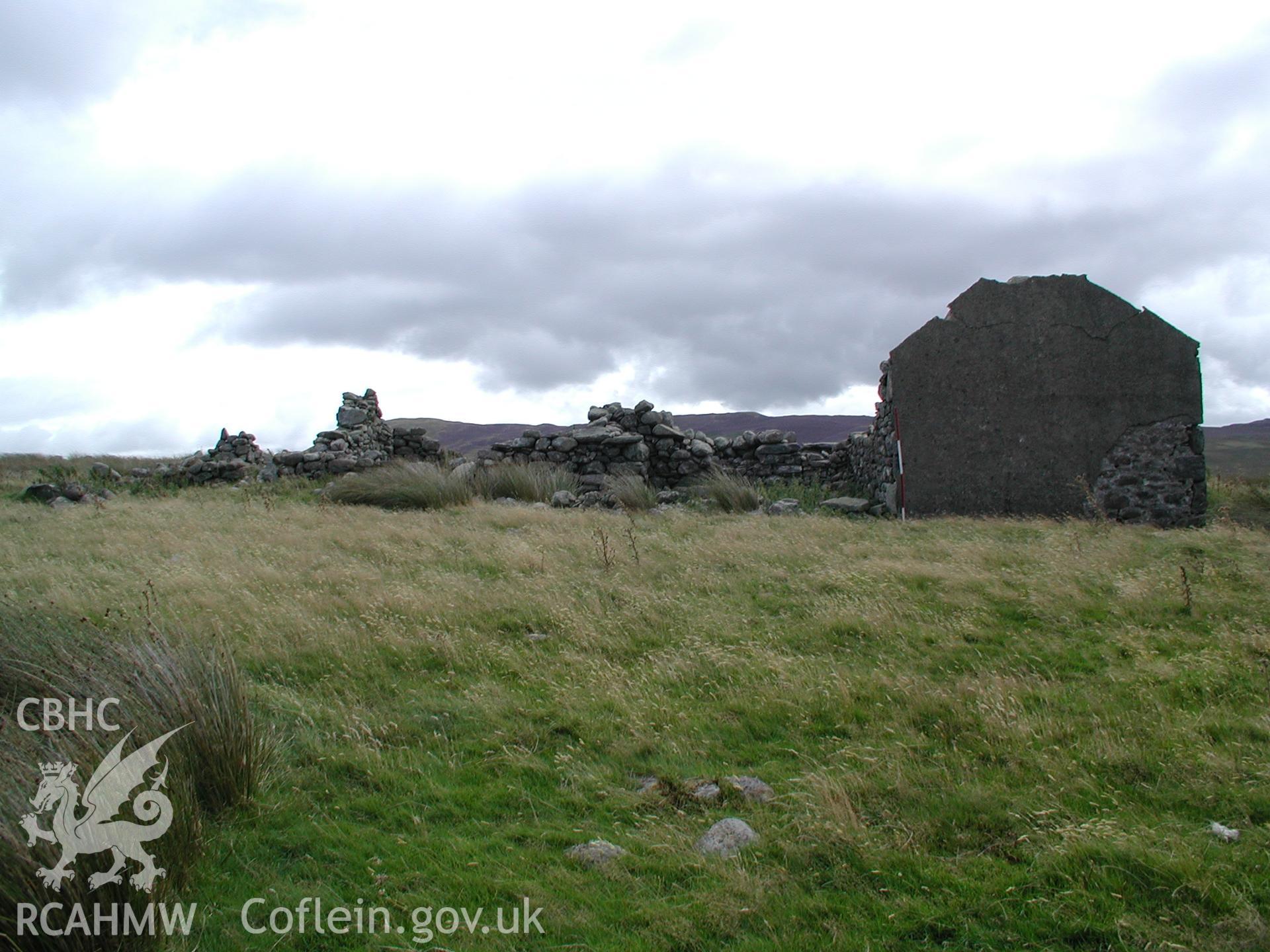 Digital photograph of Ty'n Rhos Farmhouse taken on 09/09/2003 by Cambrian Archaeological Projects during the Eastern Snowdonia Upland Survey