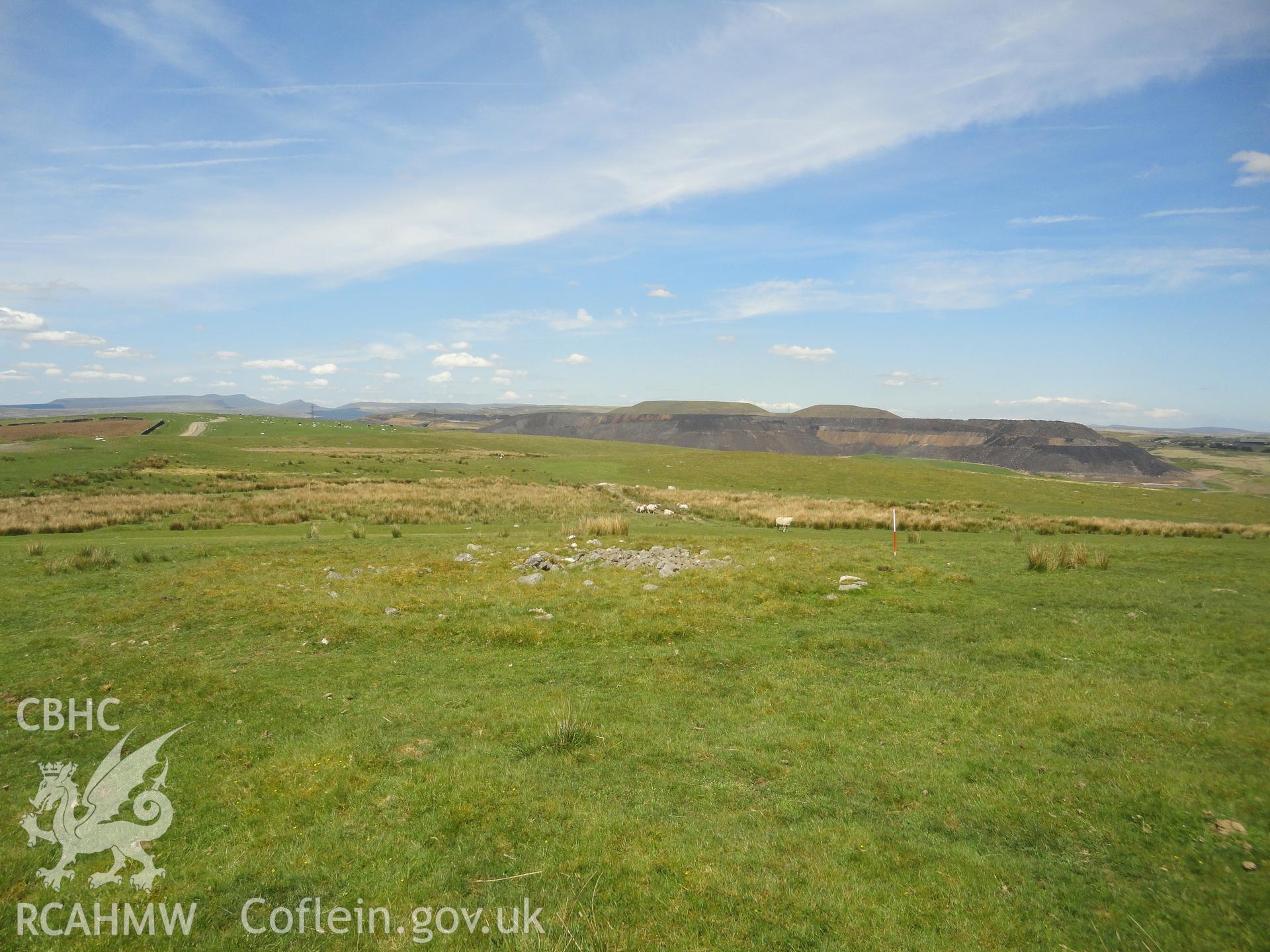 Ring cairn, looking north.